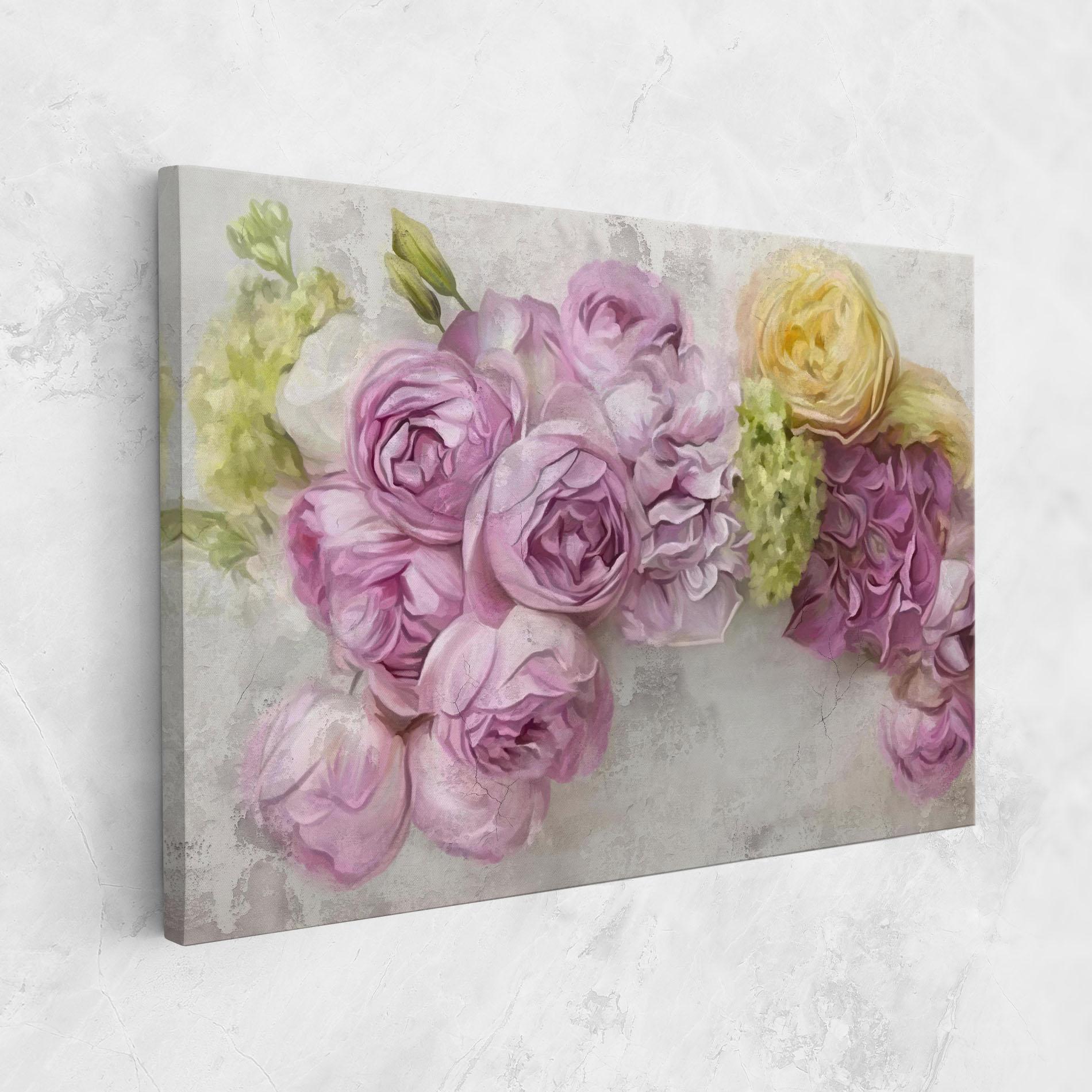 Vászonkép Trandafiri Colorati mockup 1