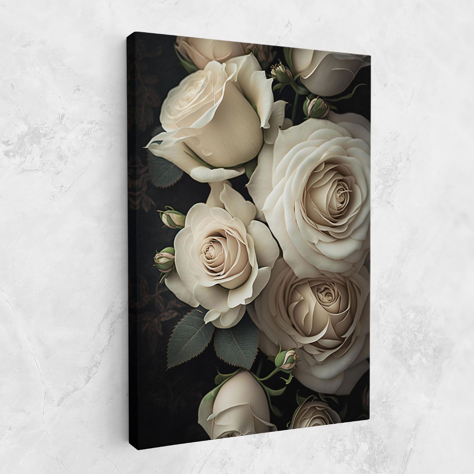 Cream Roses Close Up mockup 1