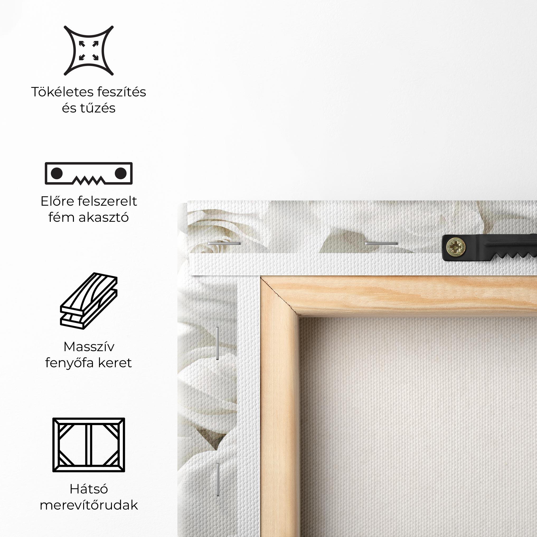 Vászonkép 3d White Roses mockup 5