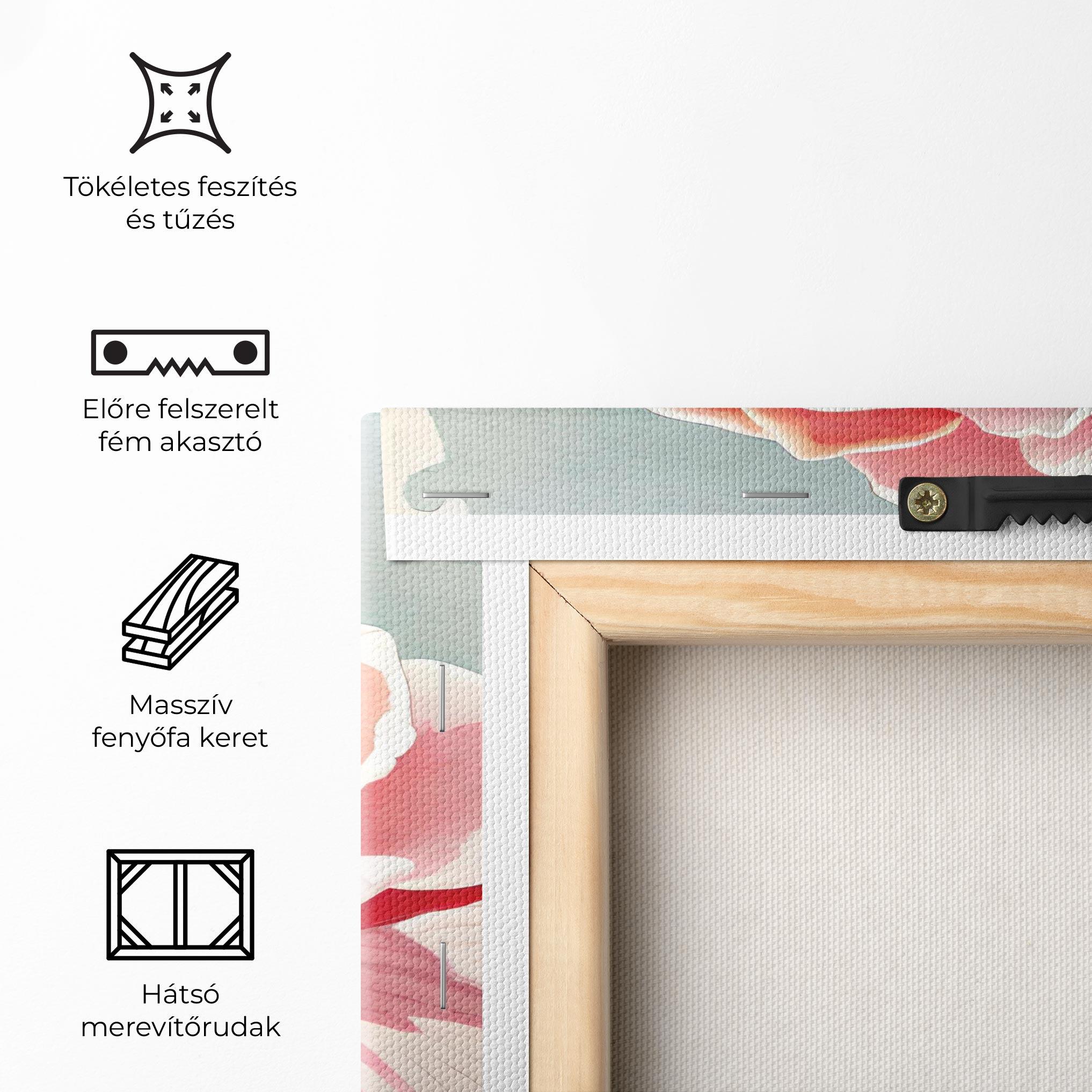 Vászonkép Bih Pink Rose mockup 5