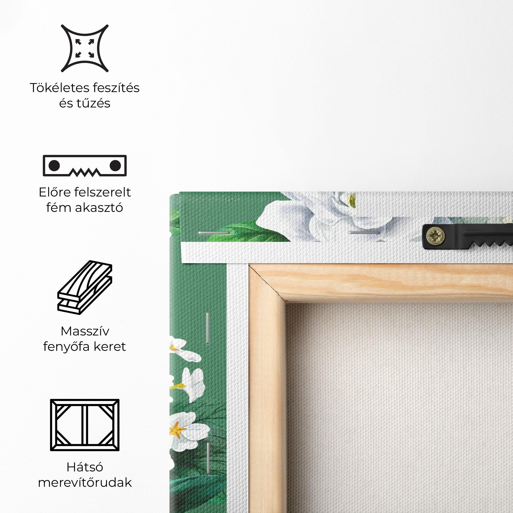 Vászonkép Love Green Rose mockup 5