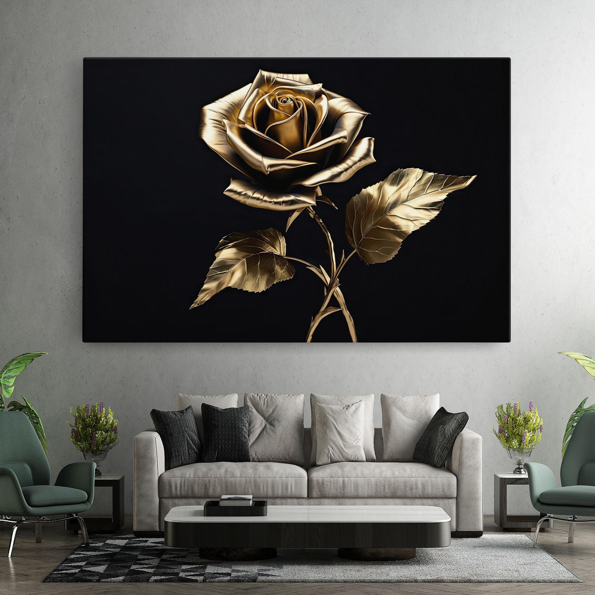 Vászonkép Beautiful Golden Rose mockup 7
