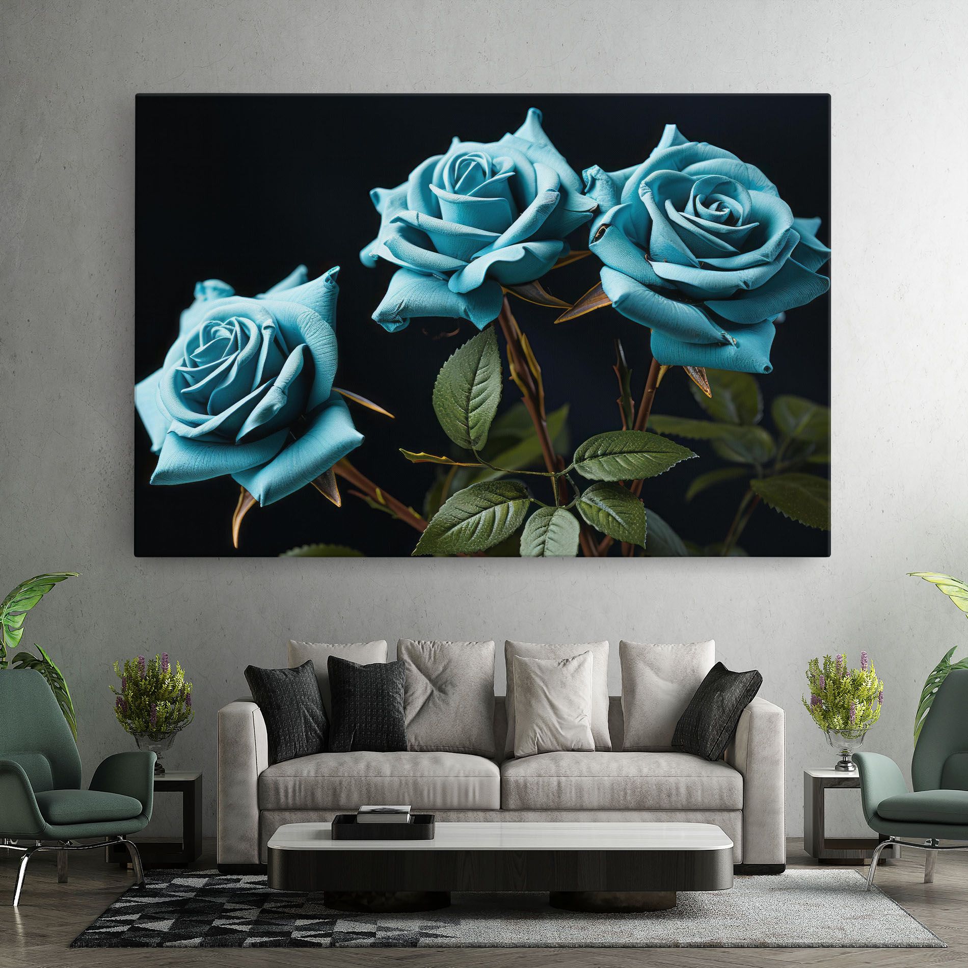Blue Roses mockup 7