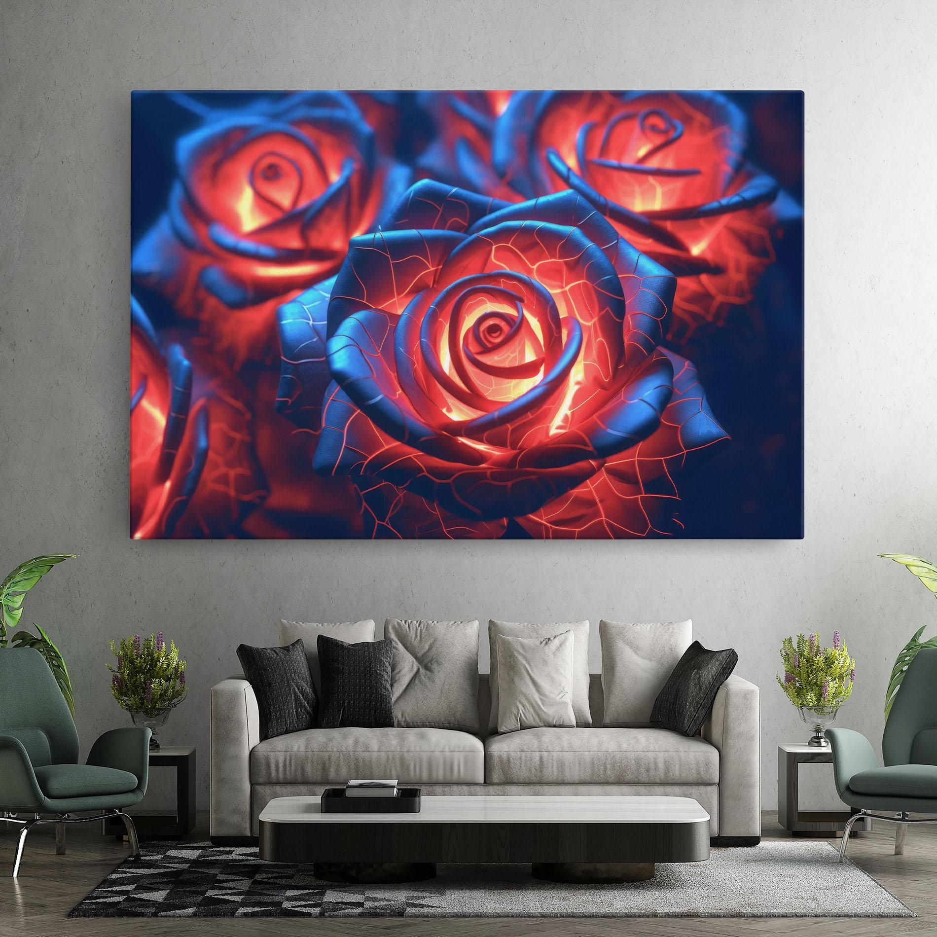 Vászonkép Glowing Roses mockup 7