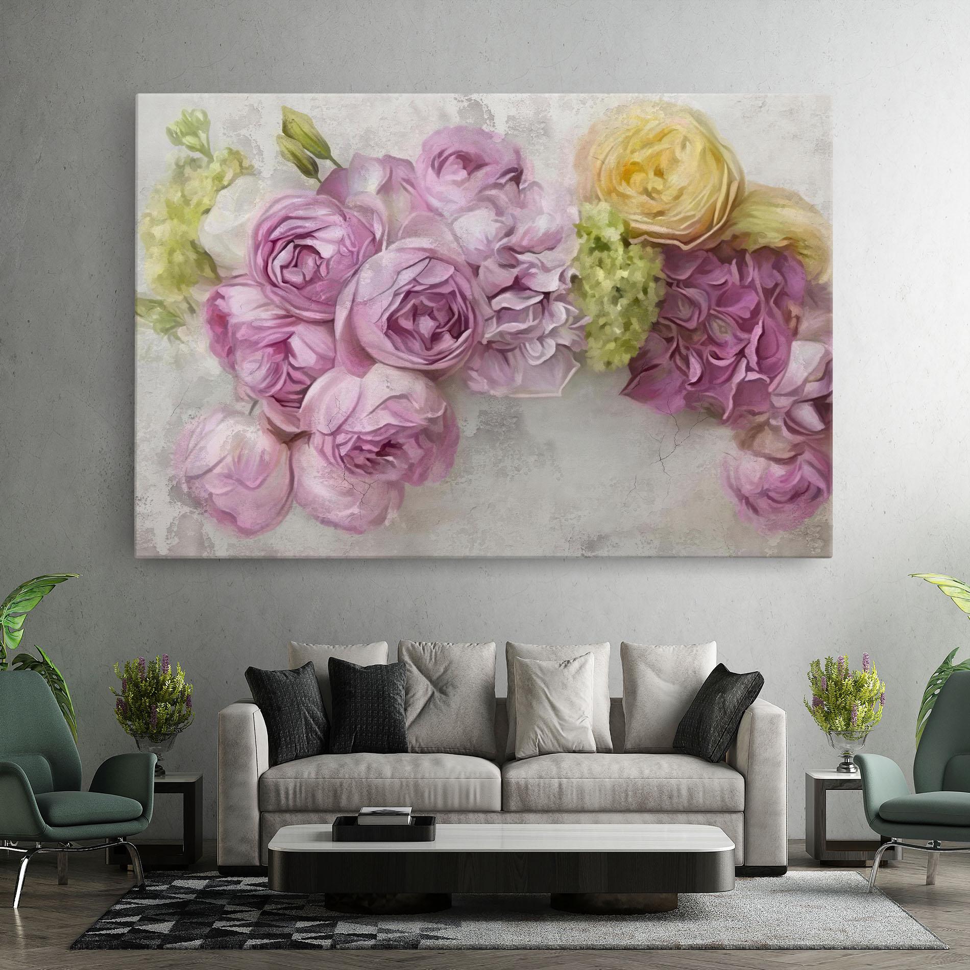 Vászonkép Trandafiri Colorati mockup 7