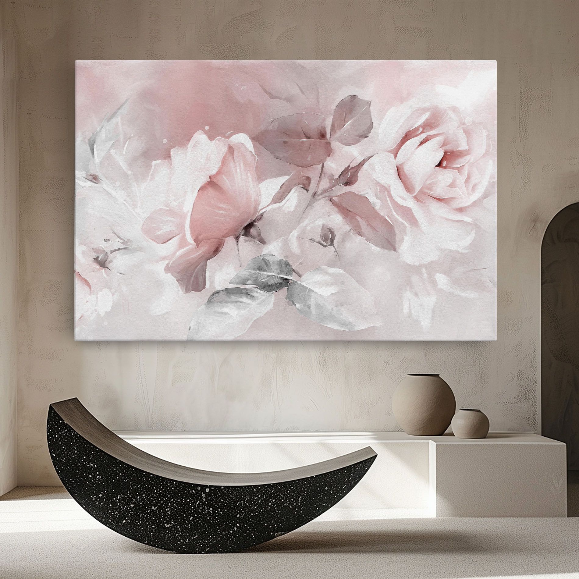 Abstract Pink Flowers mockup 8