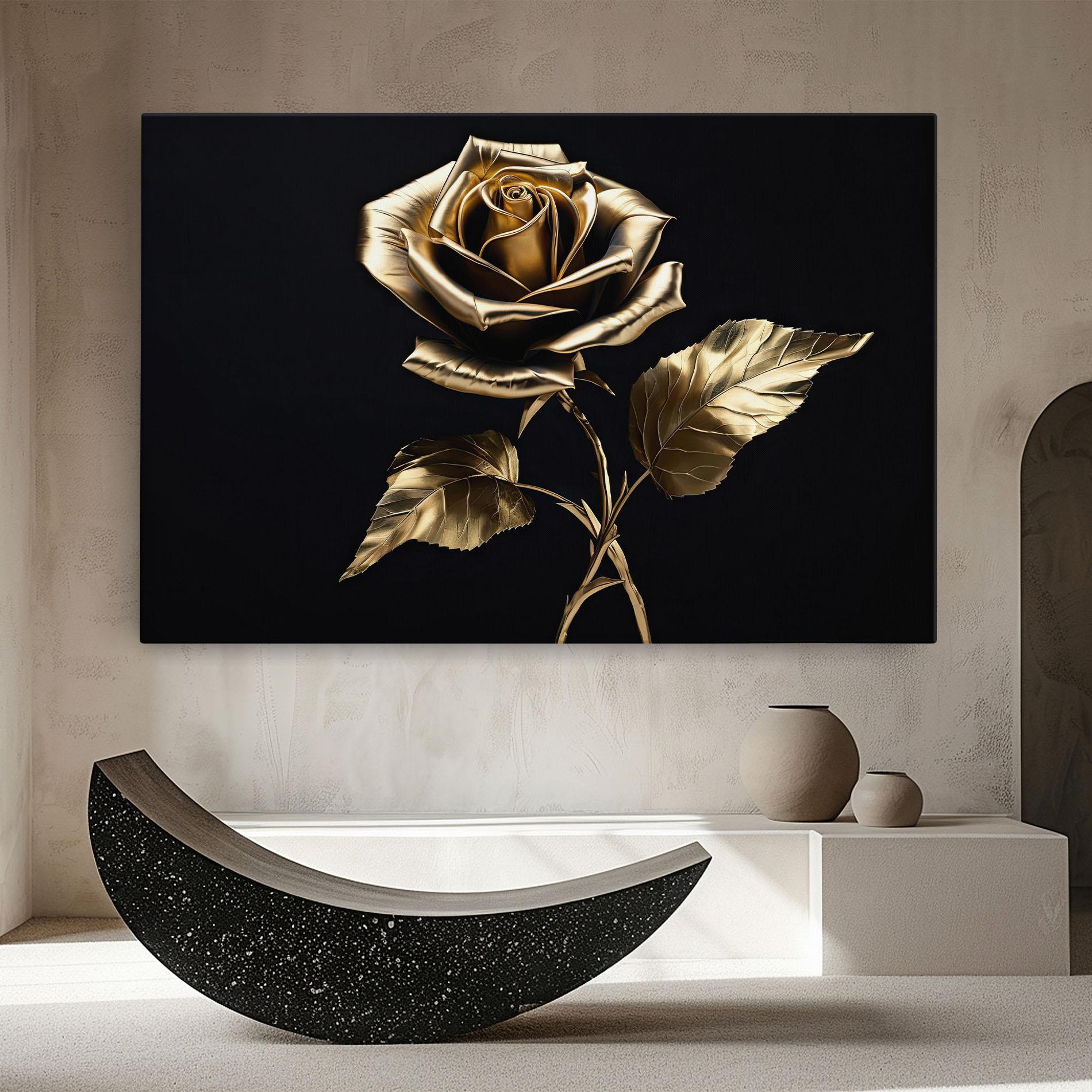 Vászonkép Beautiful Golden Rose mockup 8
