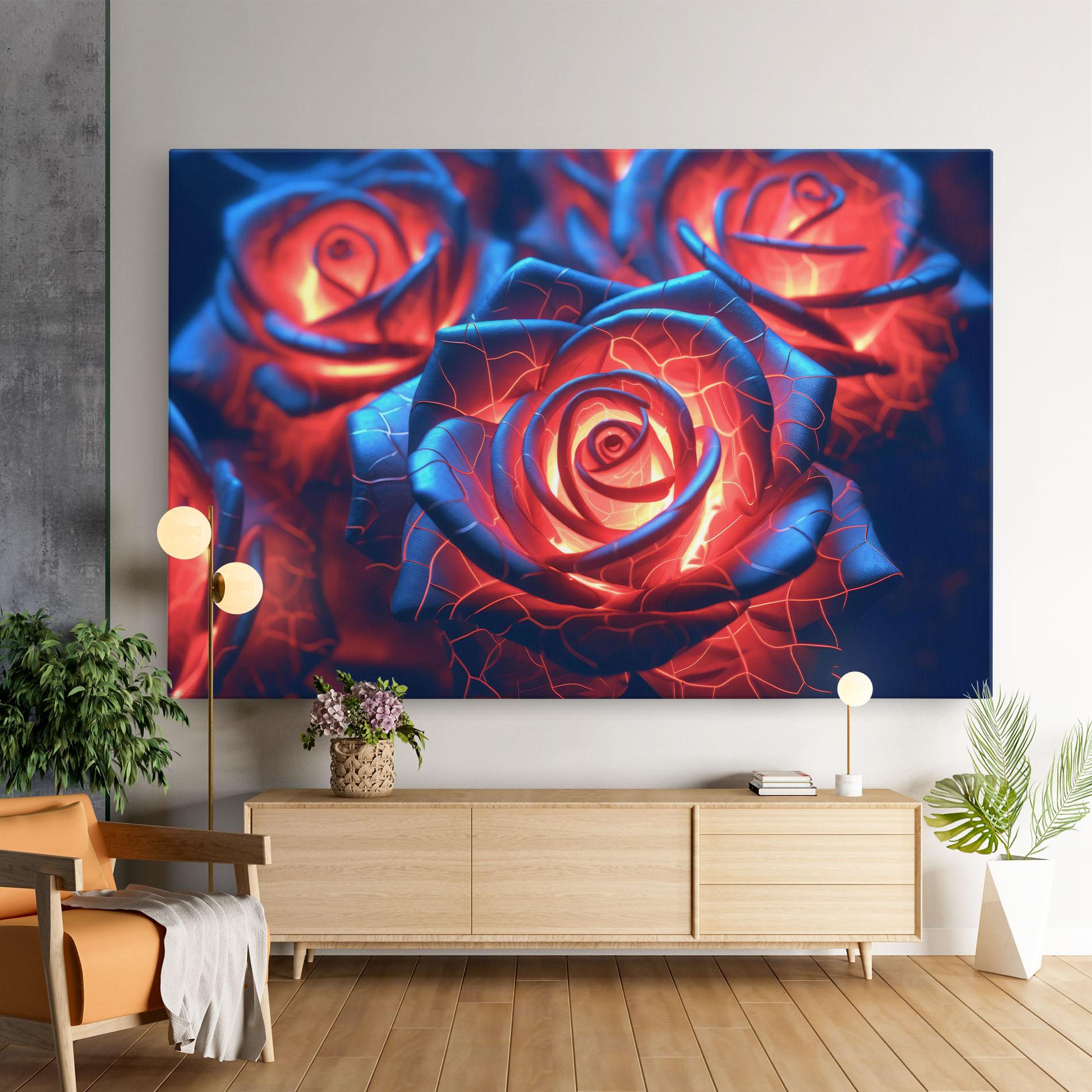 Vászonkép Glowing Roses mockup 9