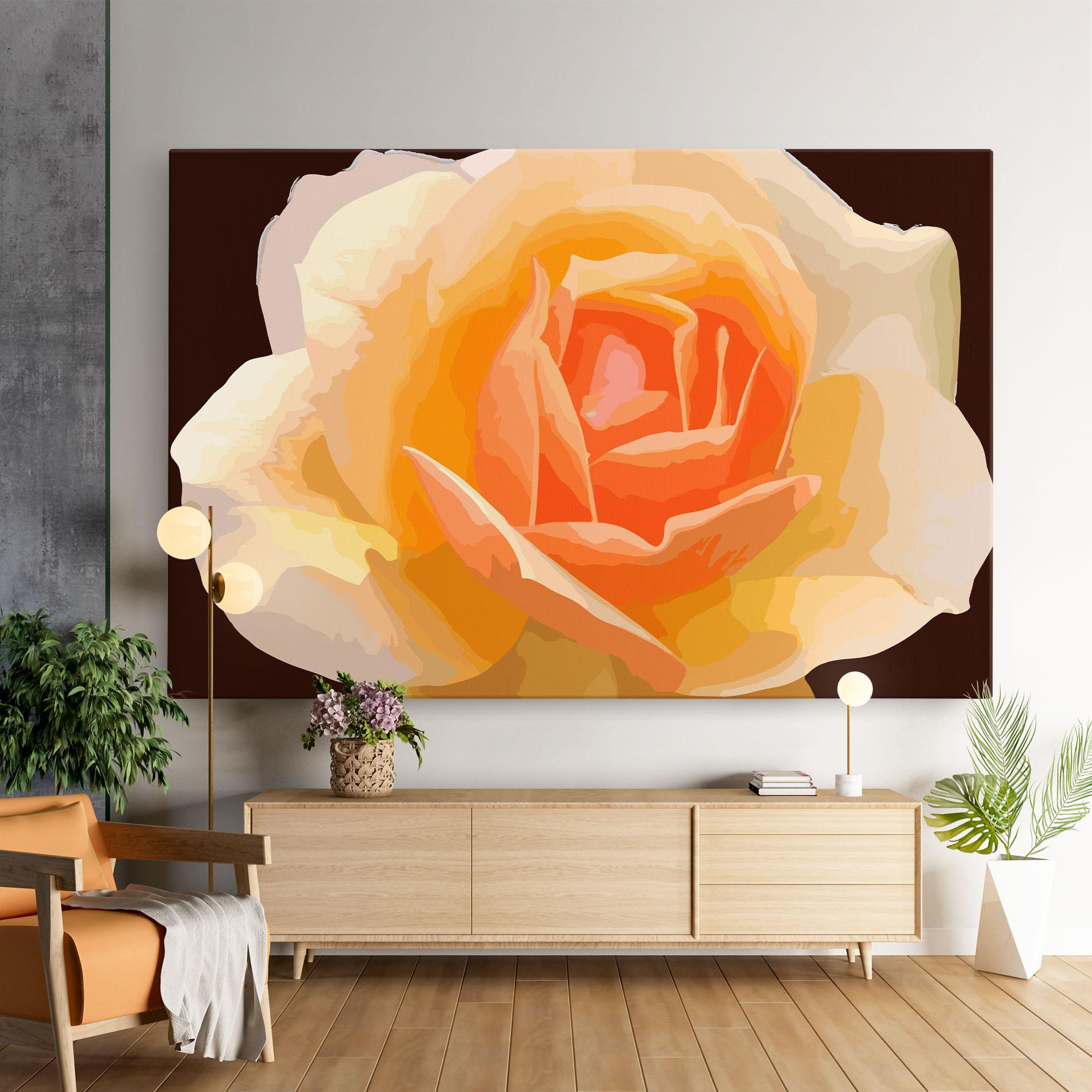 Vászonkép Orange Rose Ioana mockup 9