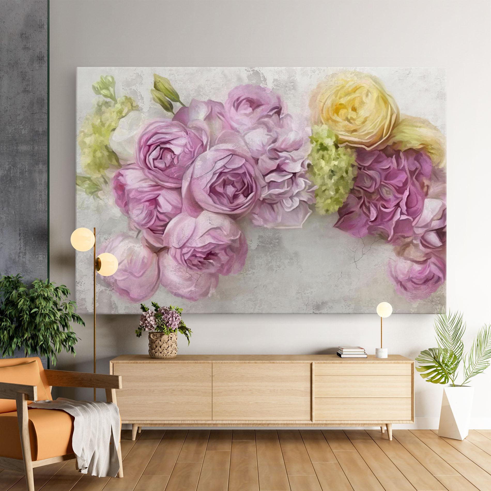 Vászonkép Trandafiri Colorati mockup 9