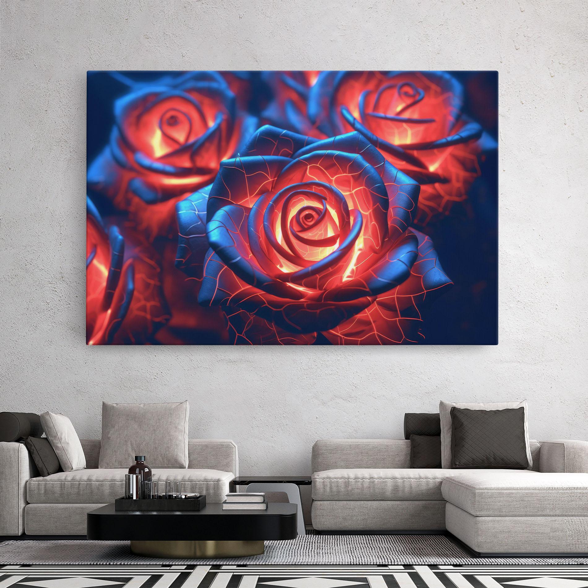 Vászonkép Glowing Roses mockup 2