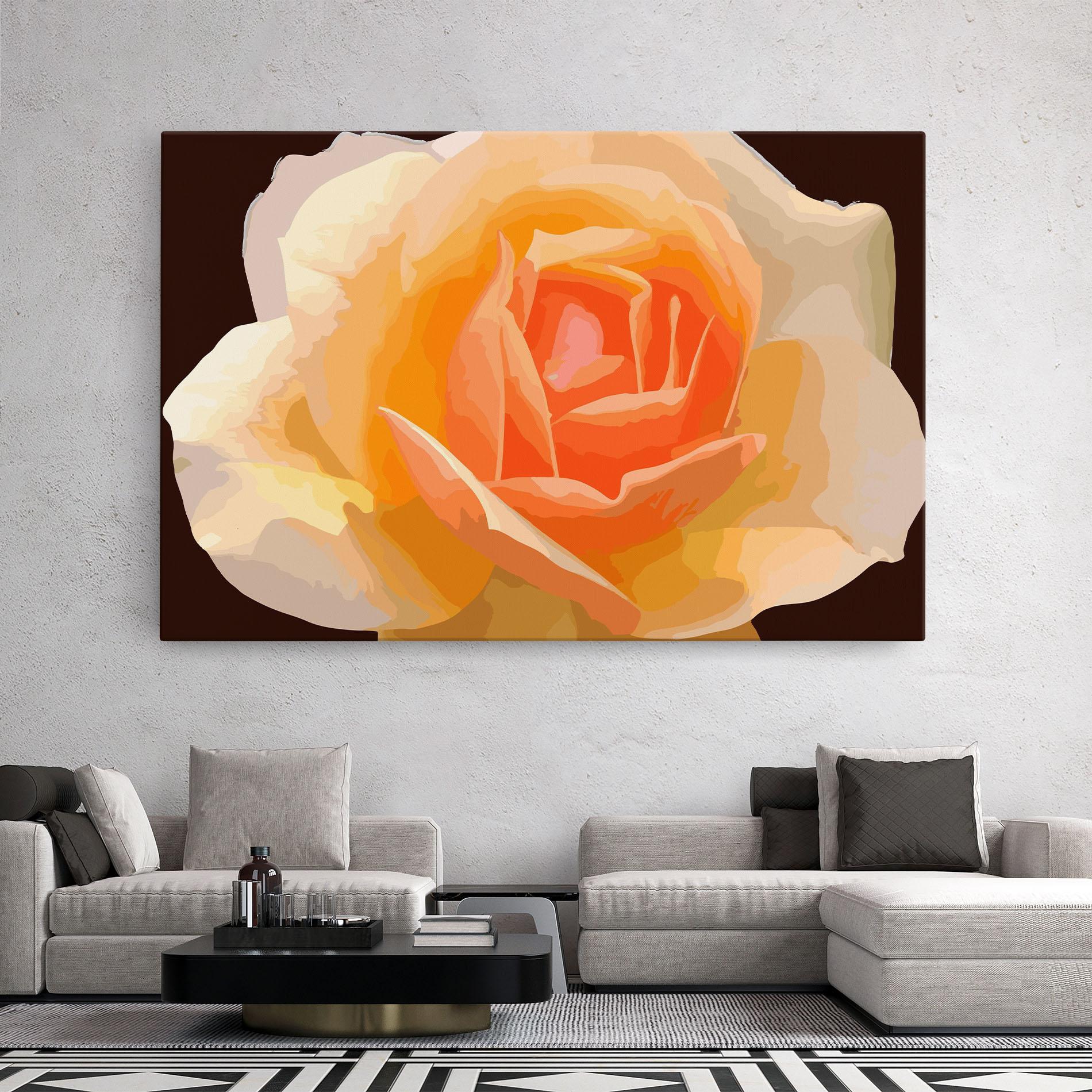 Vászonkép Orange Rose Ioana mockup 2