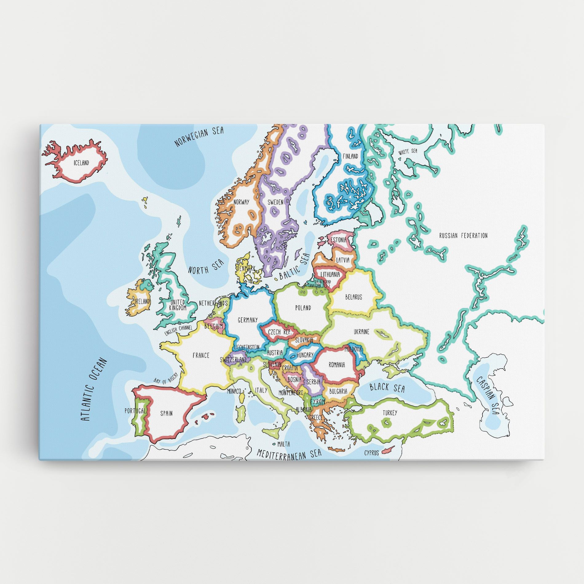 Europe Map mockup 0