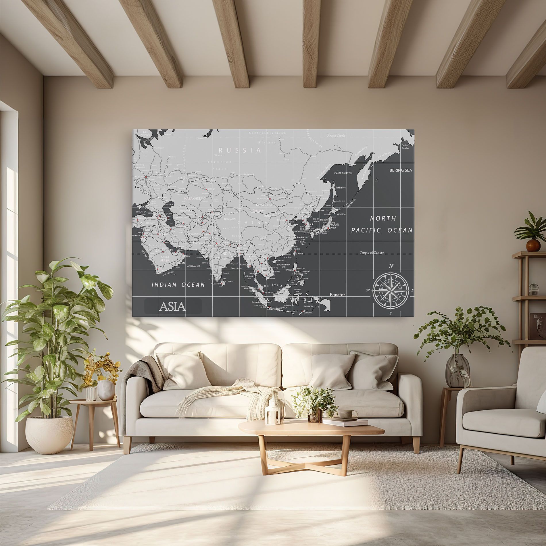 Asia Minimal Map mockup 6
