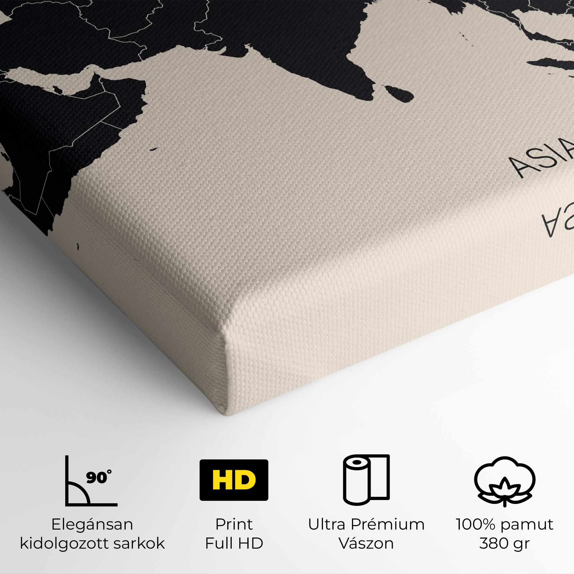 Vászonkép Asia Continent mockup 4