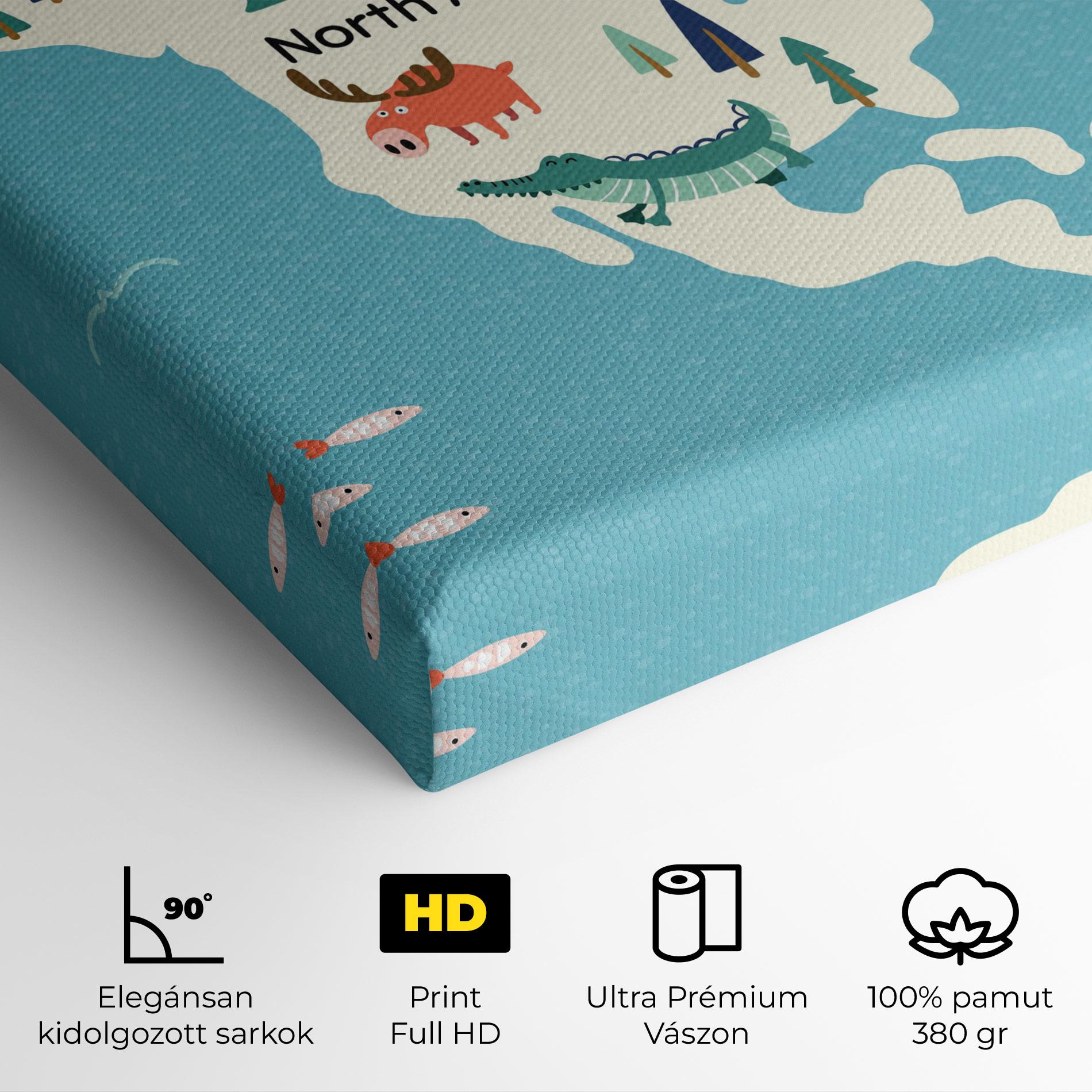 Vászonkép North America mockup 4