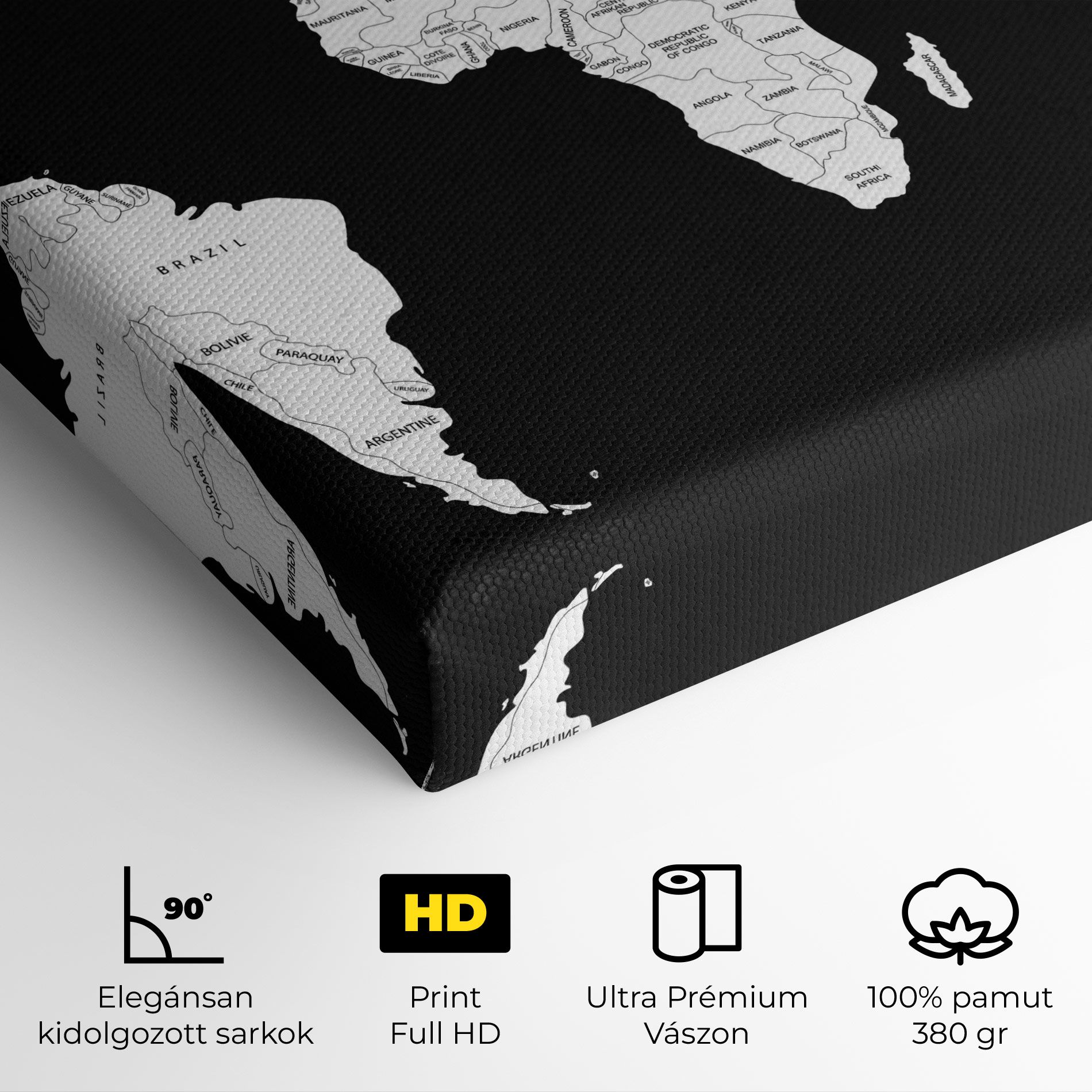 White World Map mockup 4