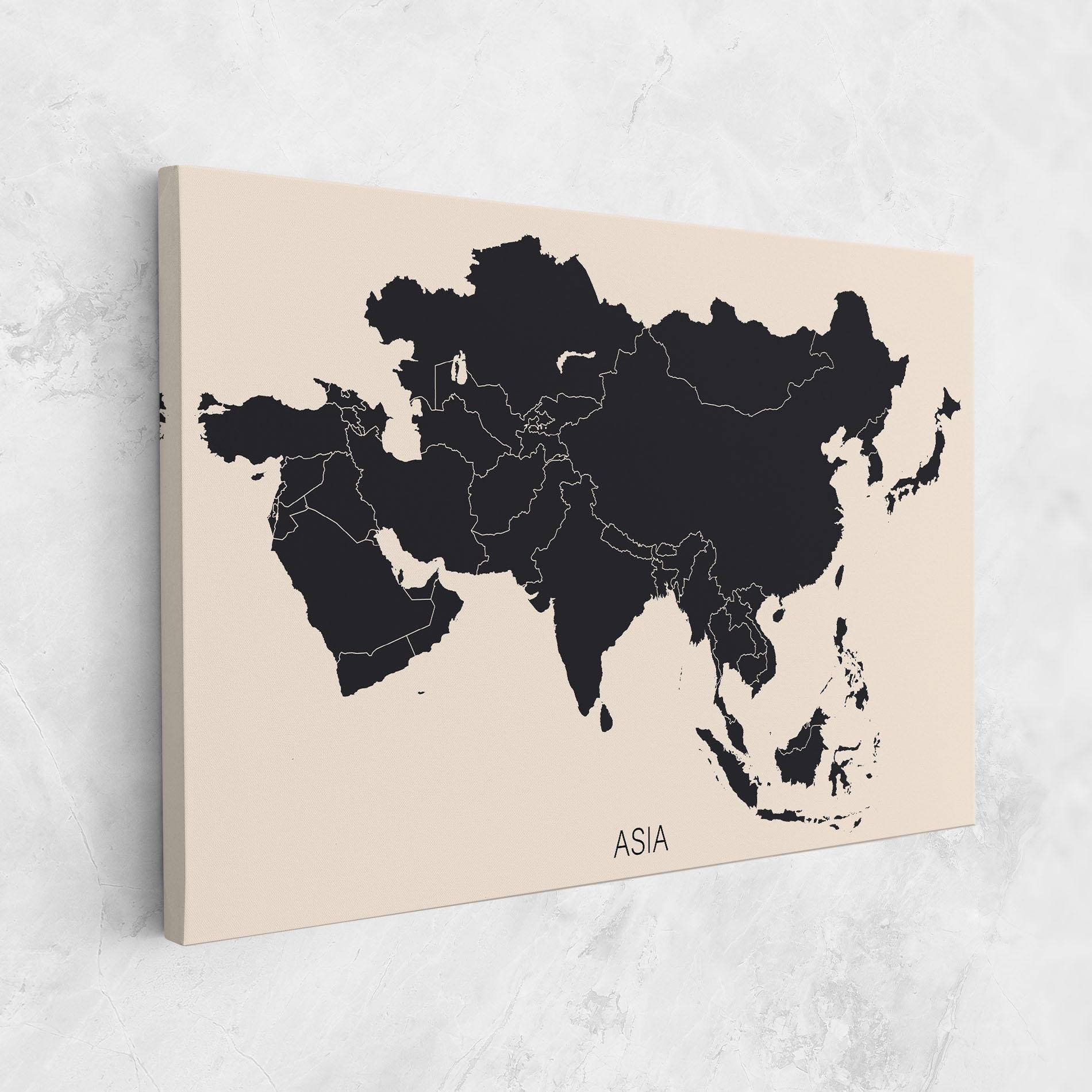 Vászonkép Asia Continent mockup 1