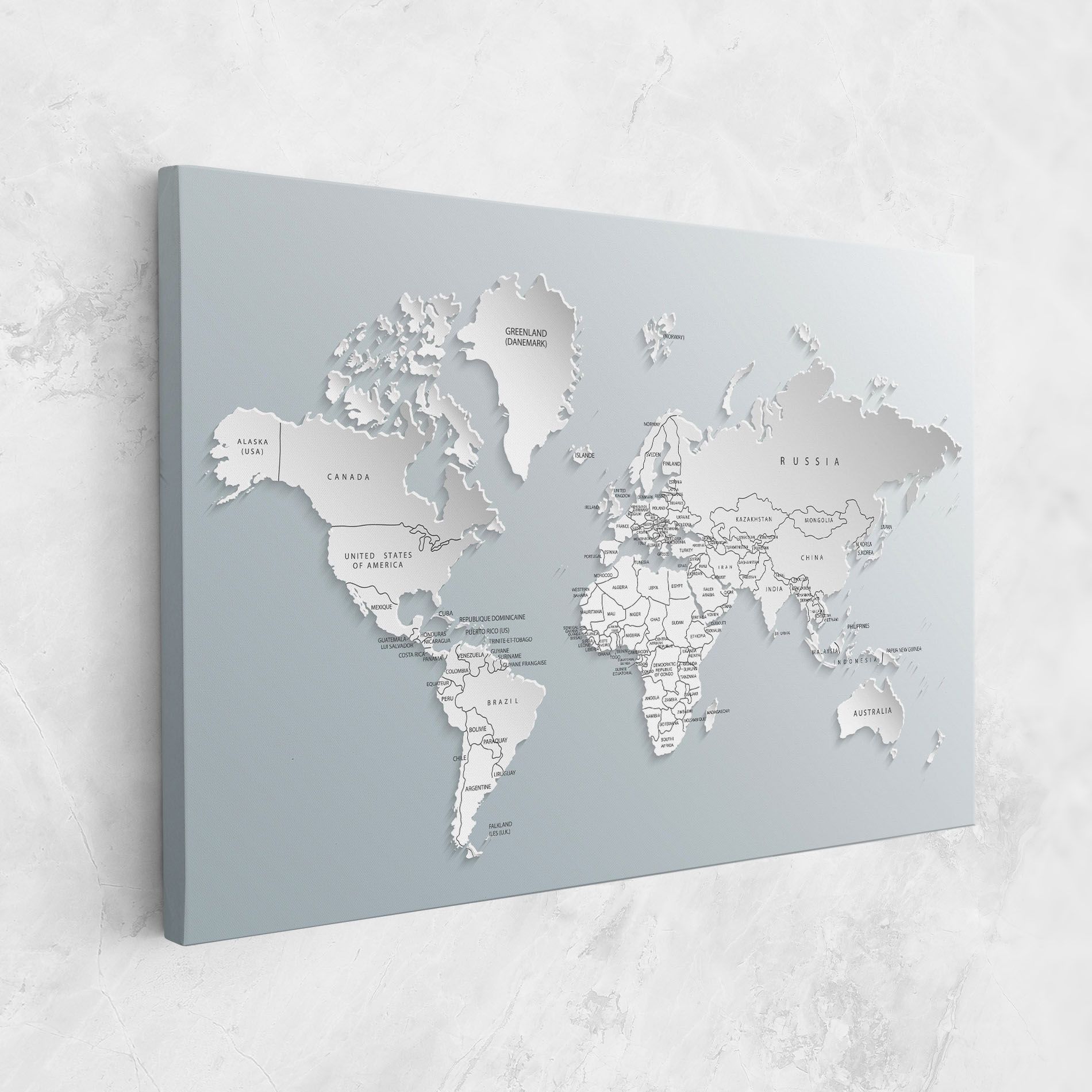 Grey White Map mockup 1