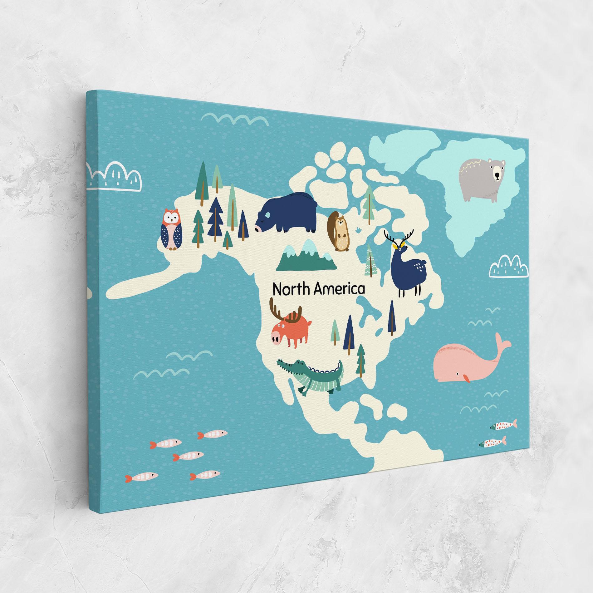 Vászonkép North America mockup 1