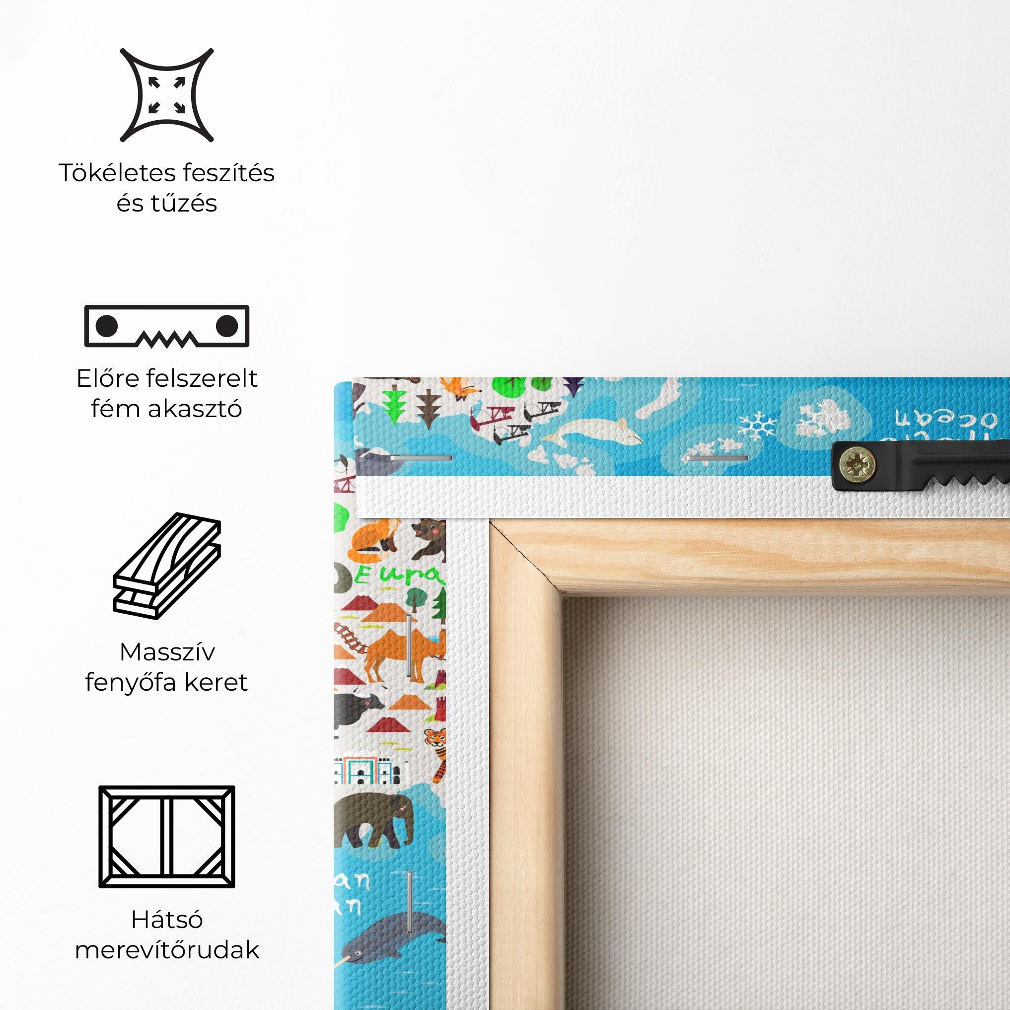 Vászonkép Travel Map mockup 5