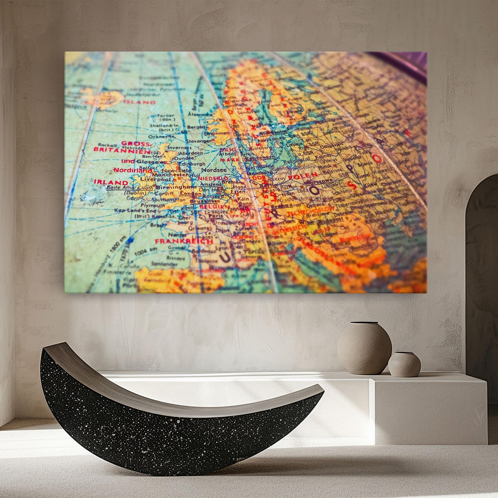 Vászonkép Globe mockup 8