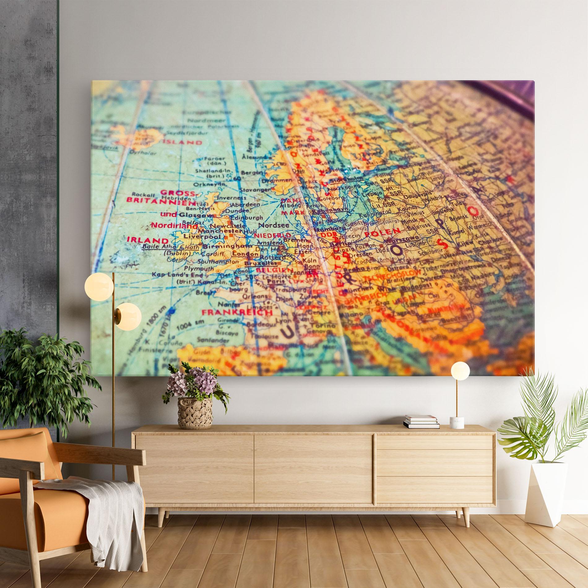 Vászonkép Globe mockup 9