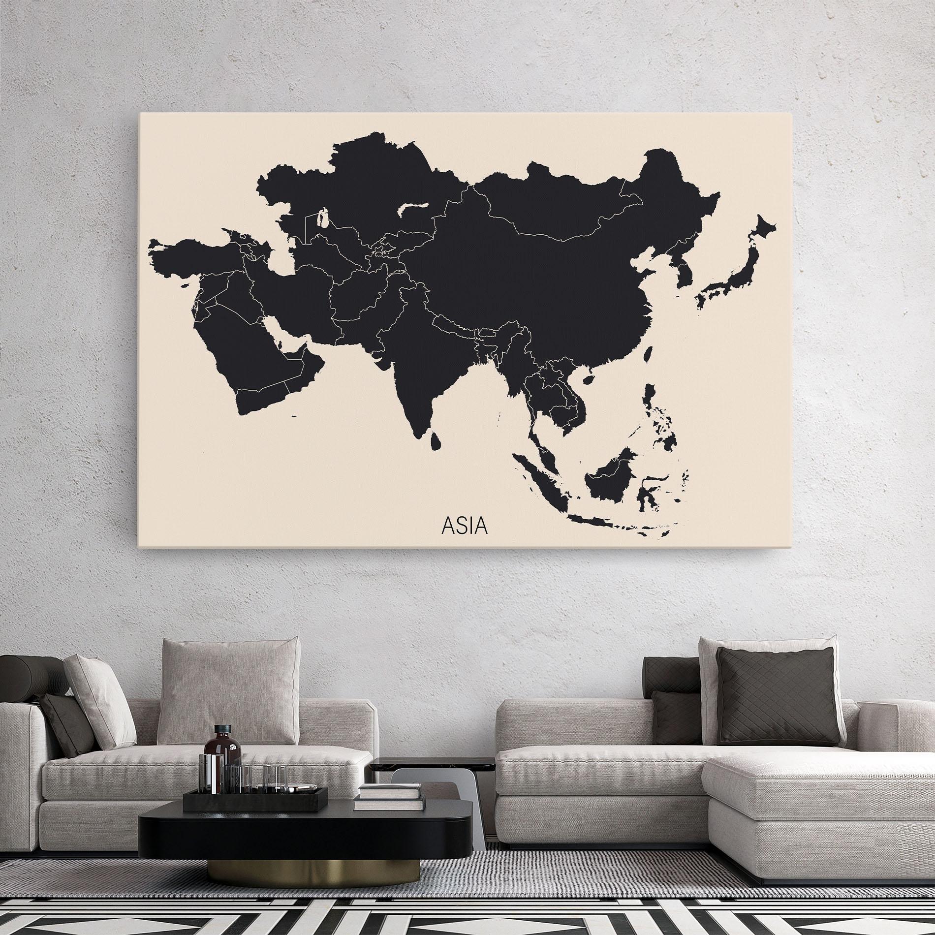 Vászonkép Asia Continent mockup 2
