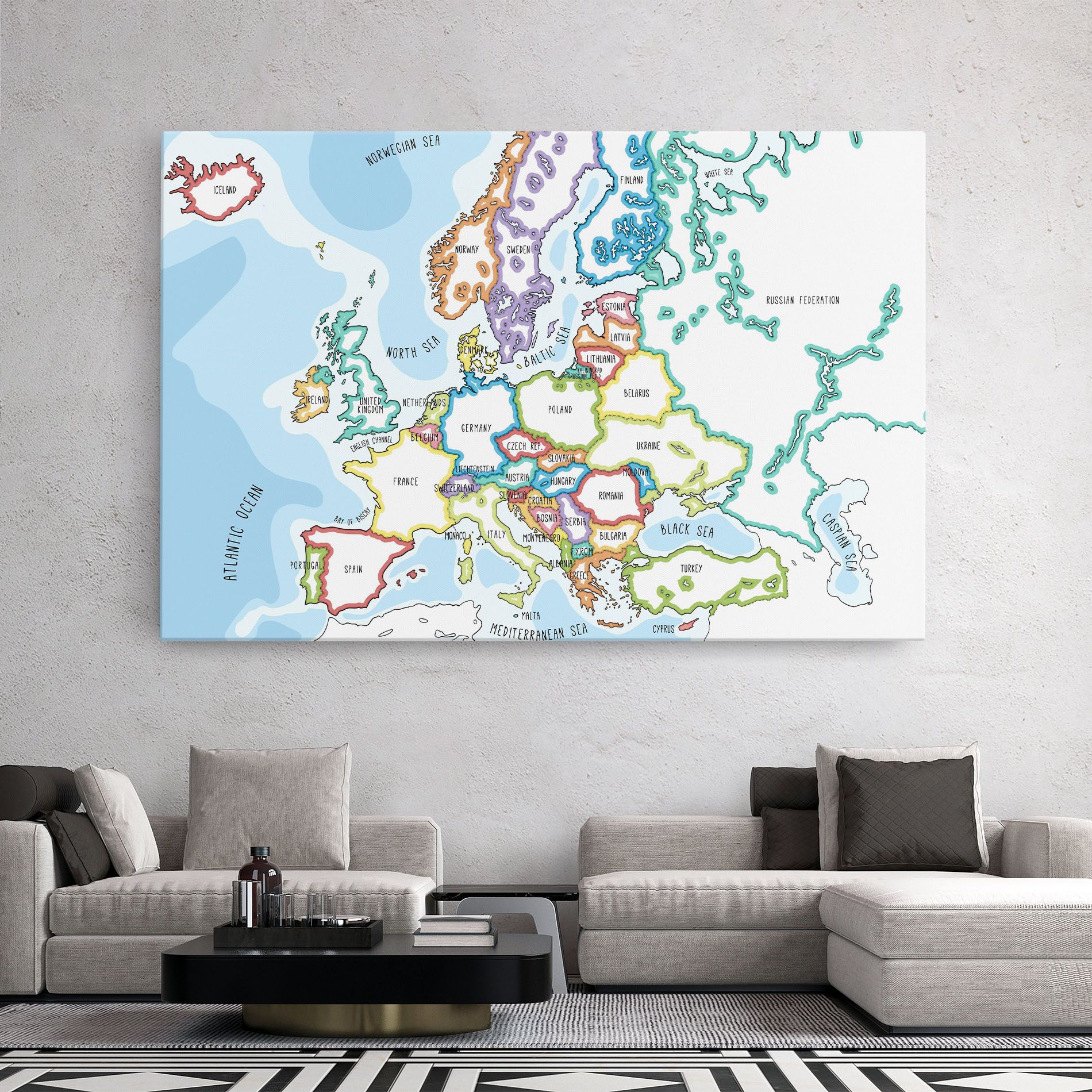Europe Map mockup 2