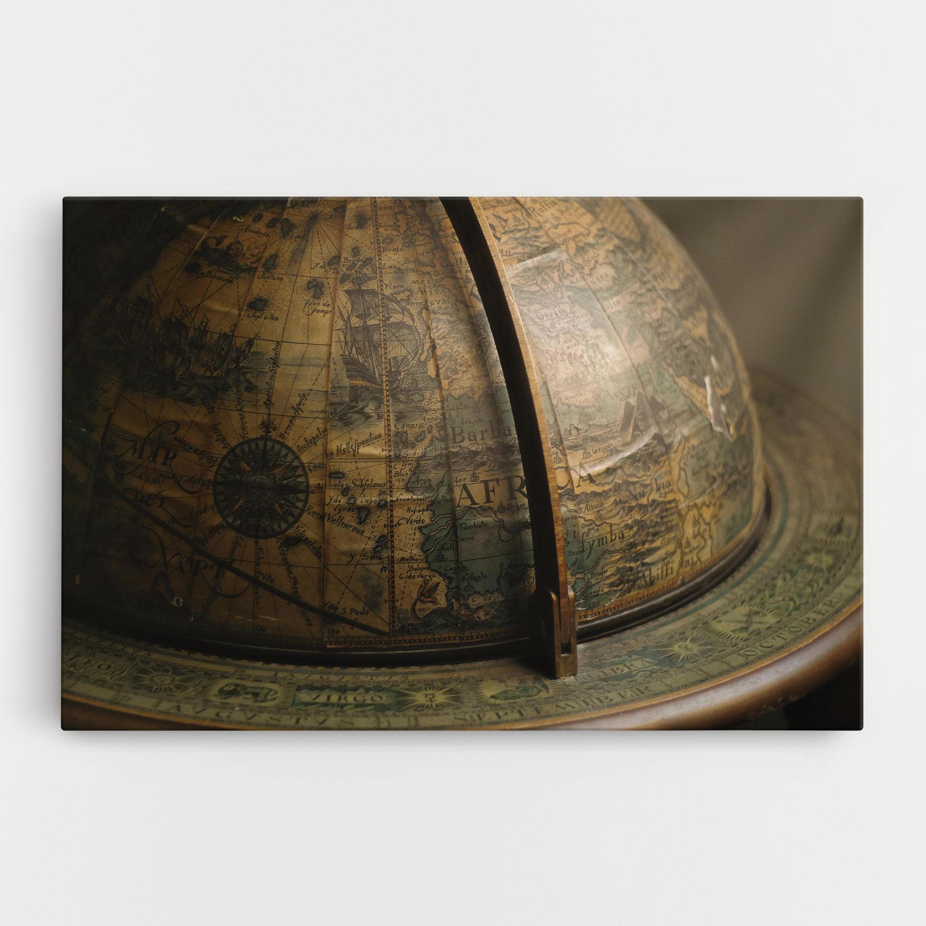 Vászonkép Globe Map mockup 0