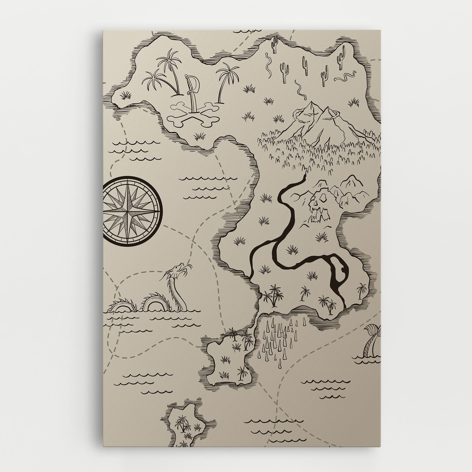 Cream Island Map mockup 0