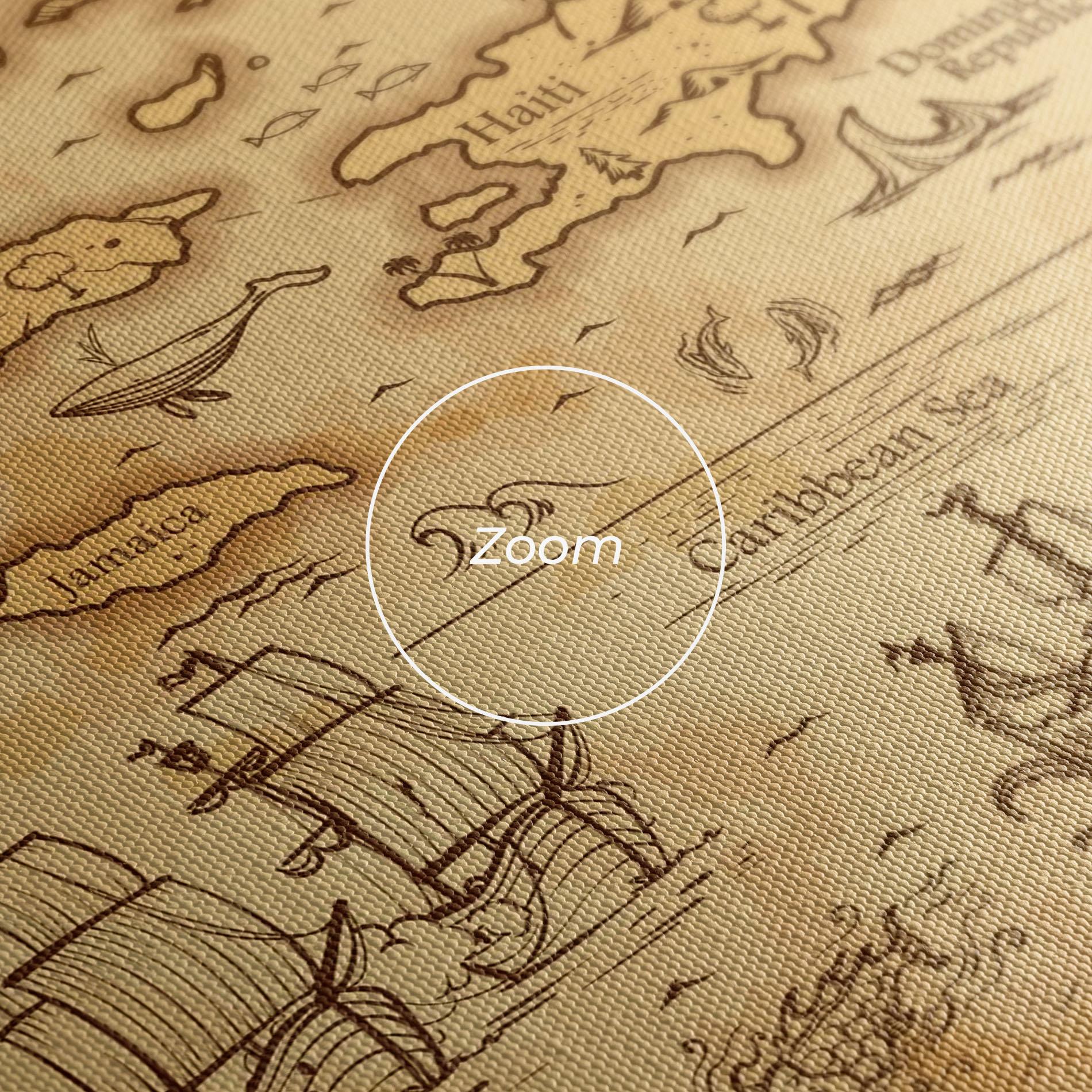 Vászonkép Caribbean Sea mockup 3