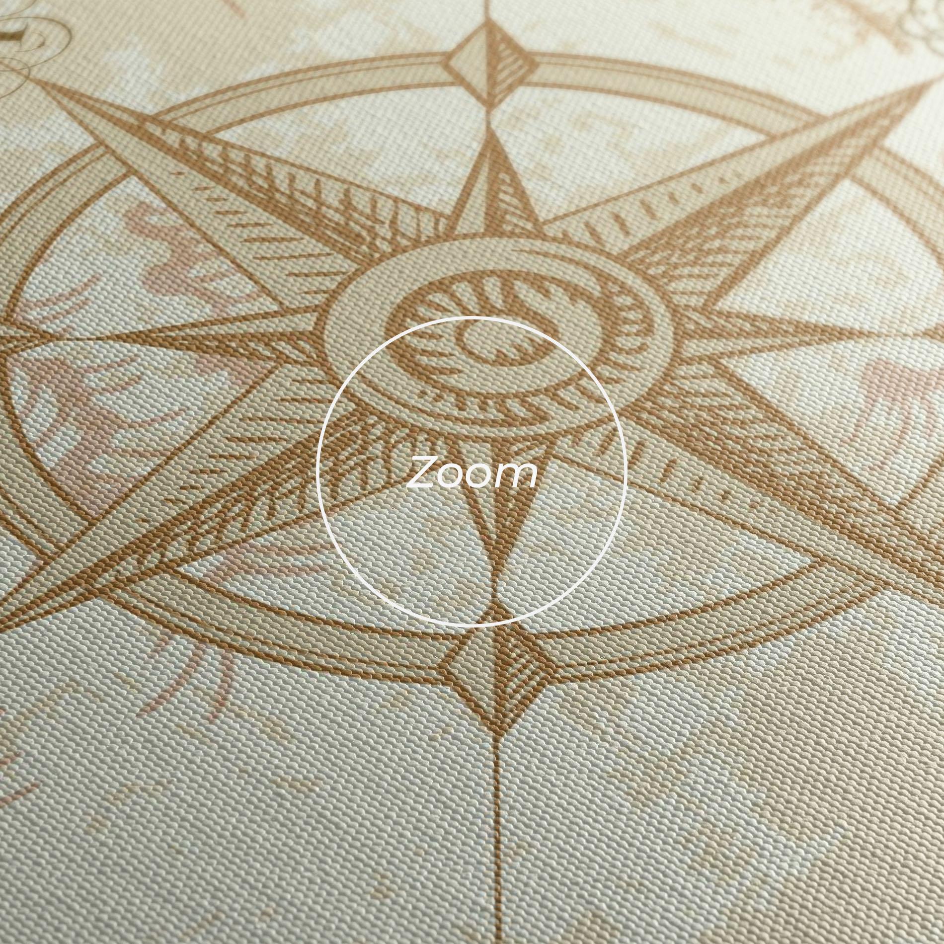 Vászonkép Cream Compass mockup 3