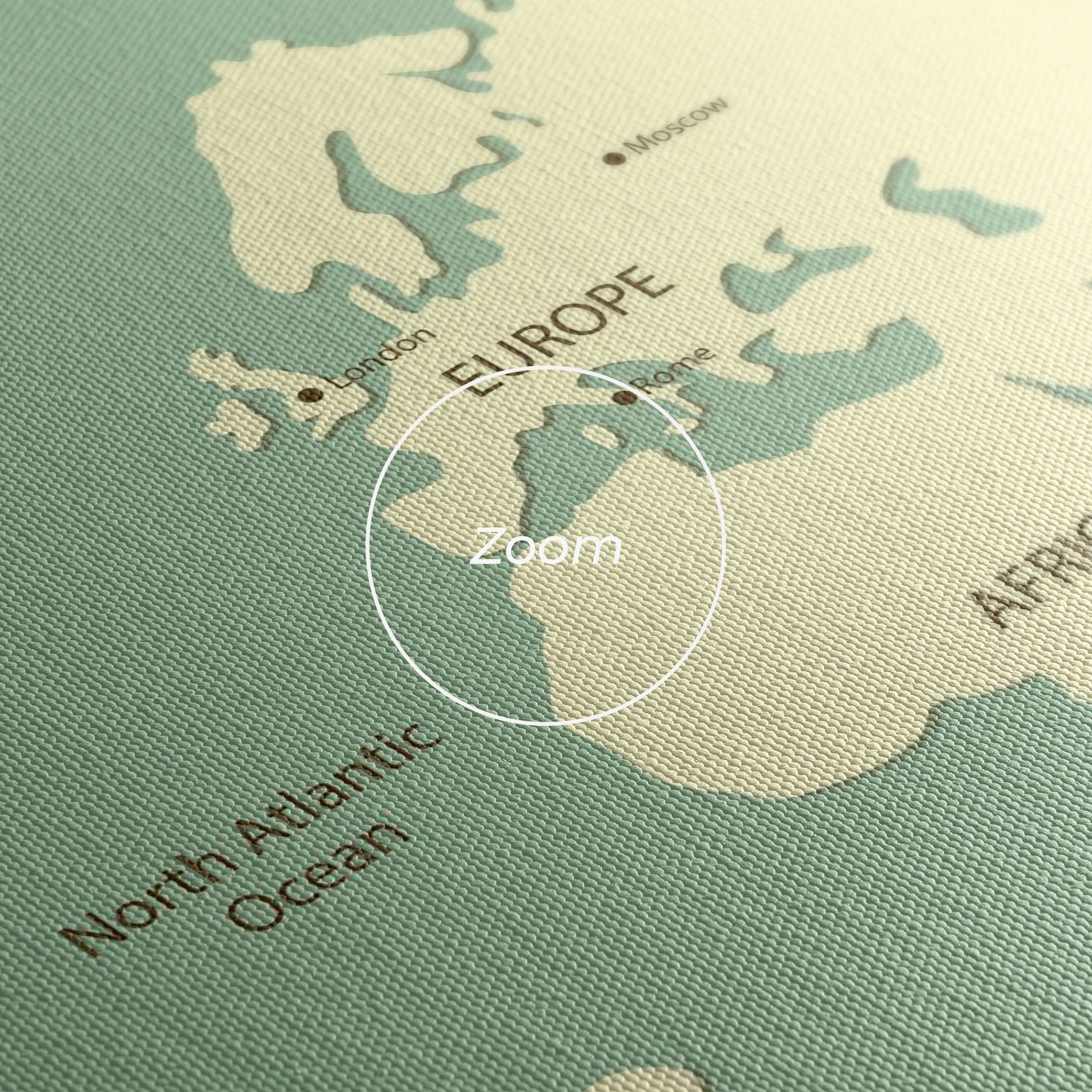 Green Cream Map mockup 3