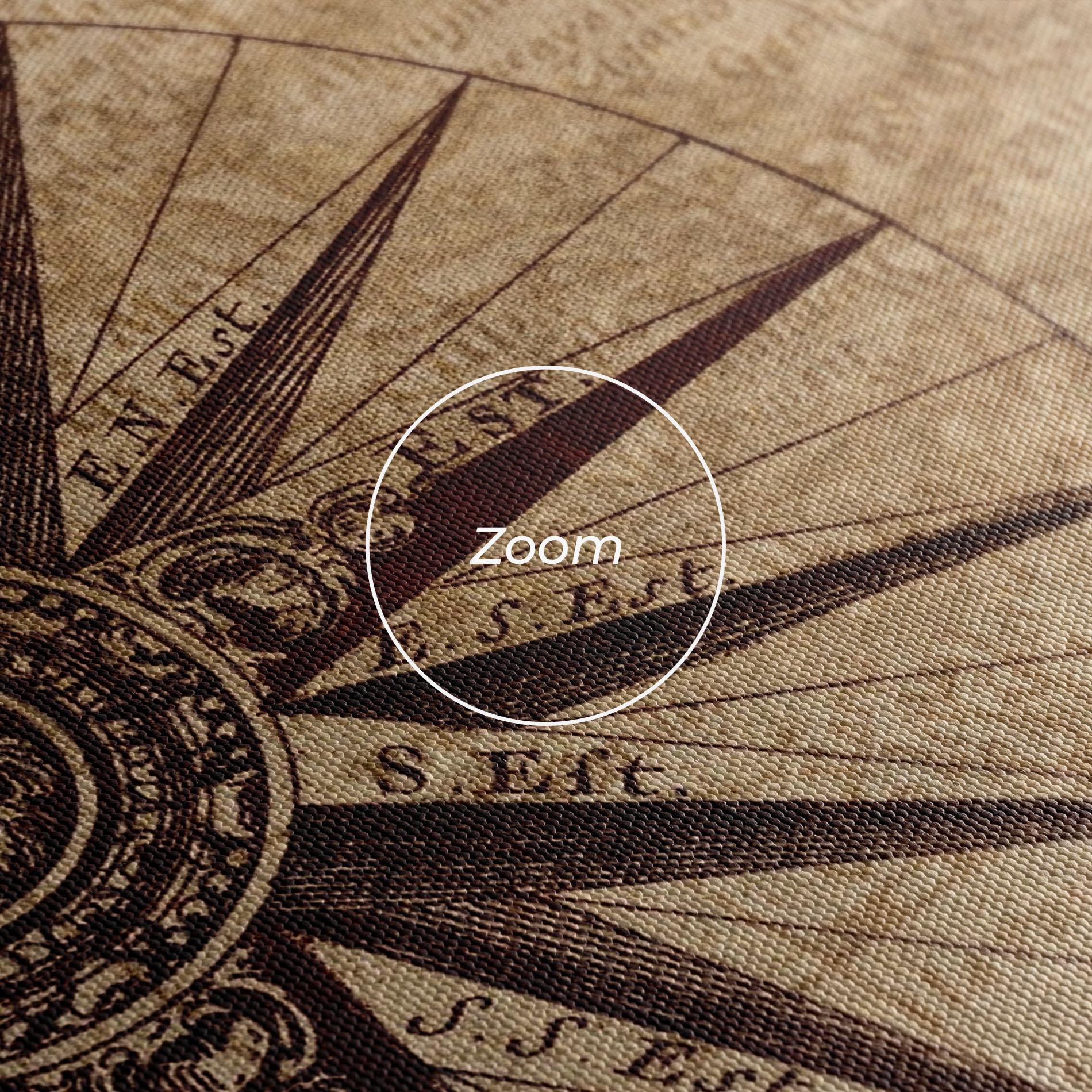 Vászonkép Vintage Map mockup 3