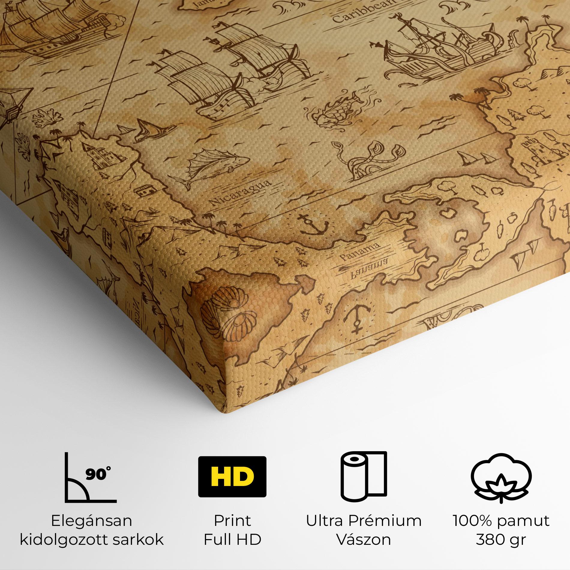 Vászonkép Caribbean Sea mockup 4