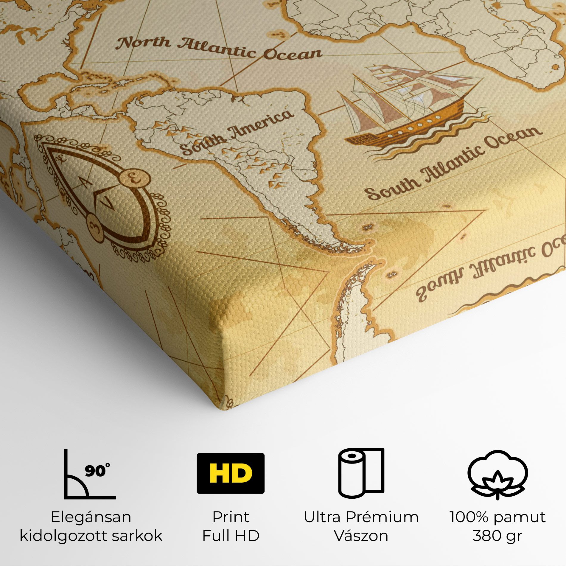 Gold Old Map mockup 4