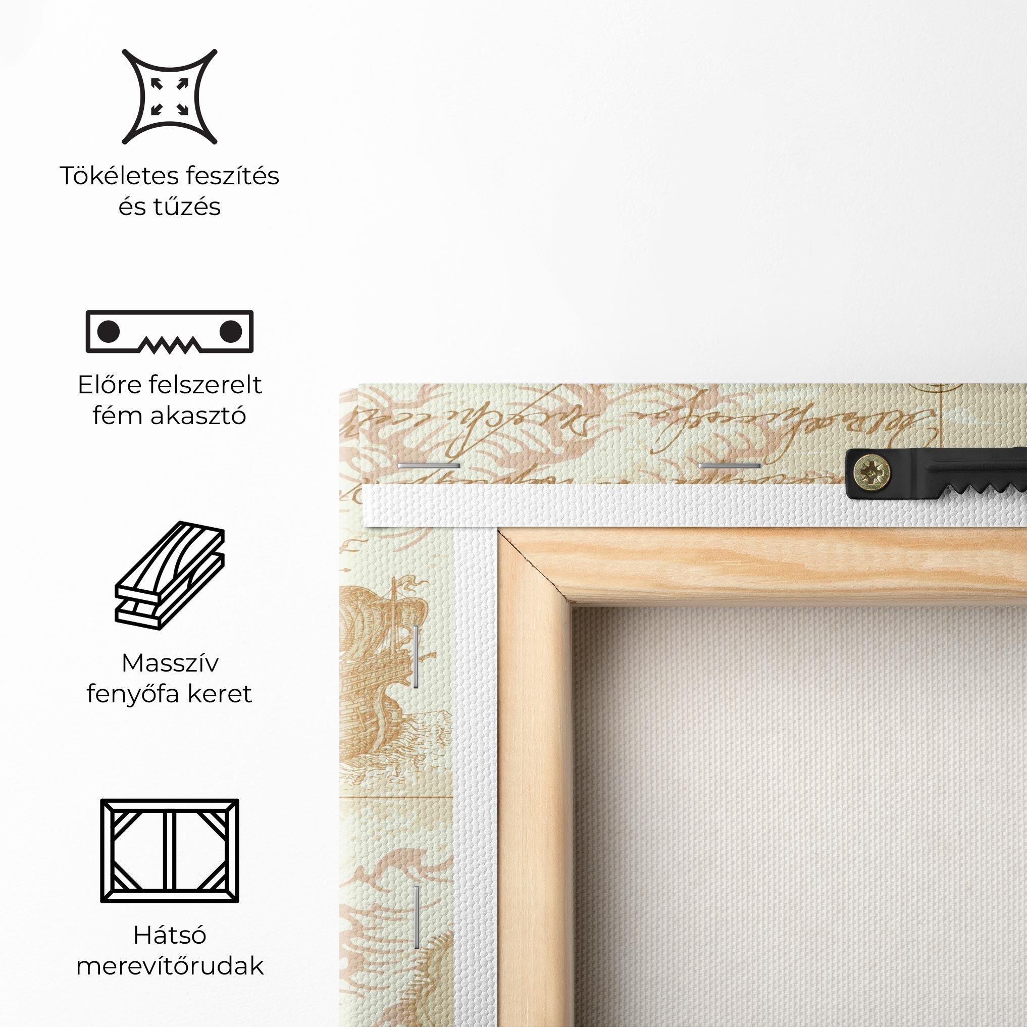 Vászonkép Cream Compass mockup 5