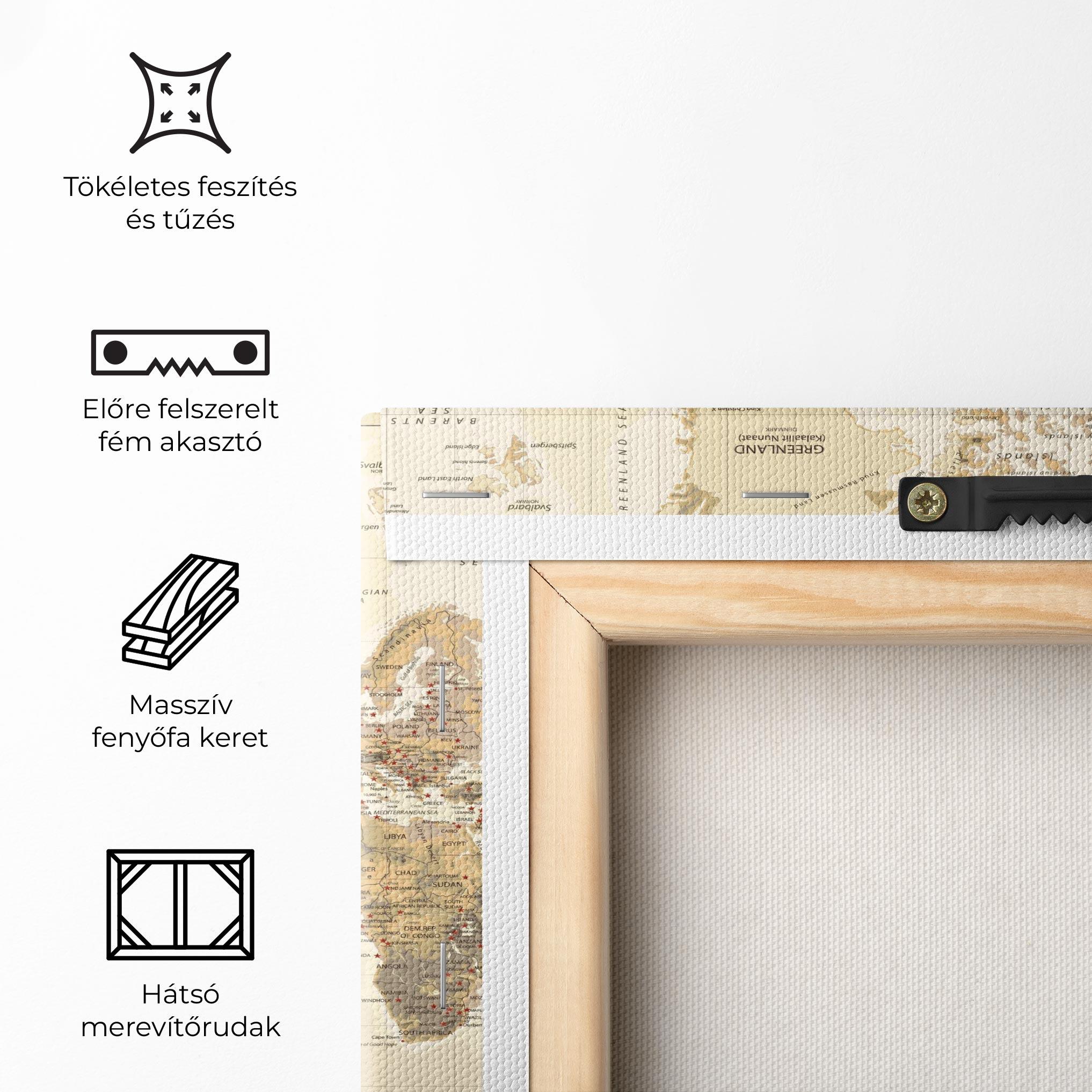 Vászonkép Old Canada Map mockup 5