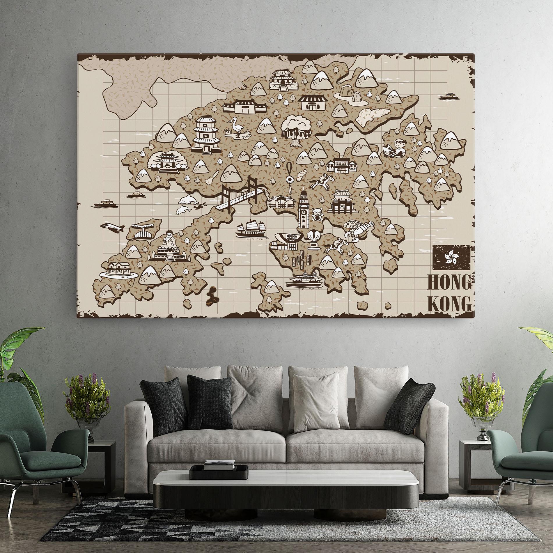 Vászonkép Hong Kong mockup 7