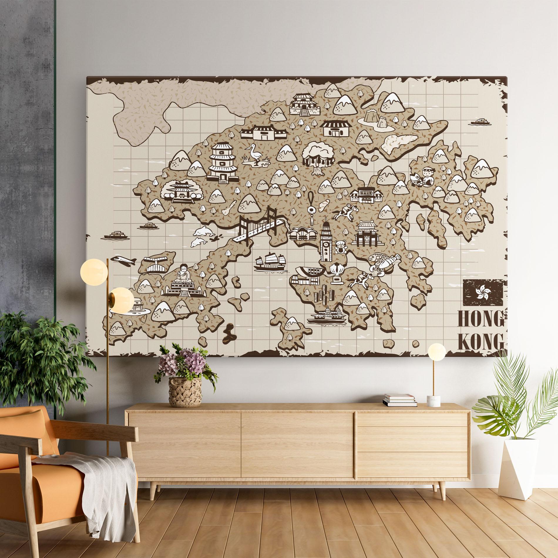 Vászonkép Hong Kong mockup 9