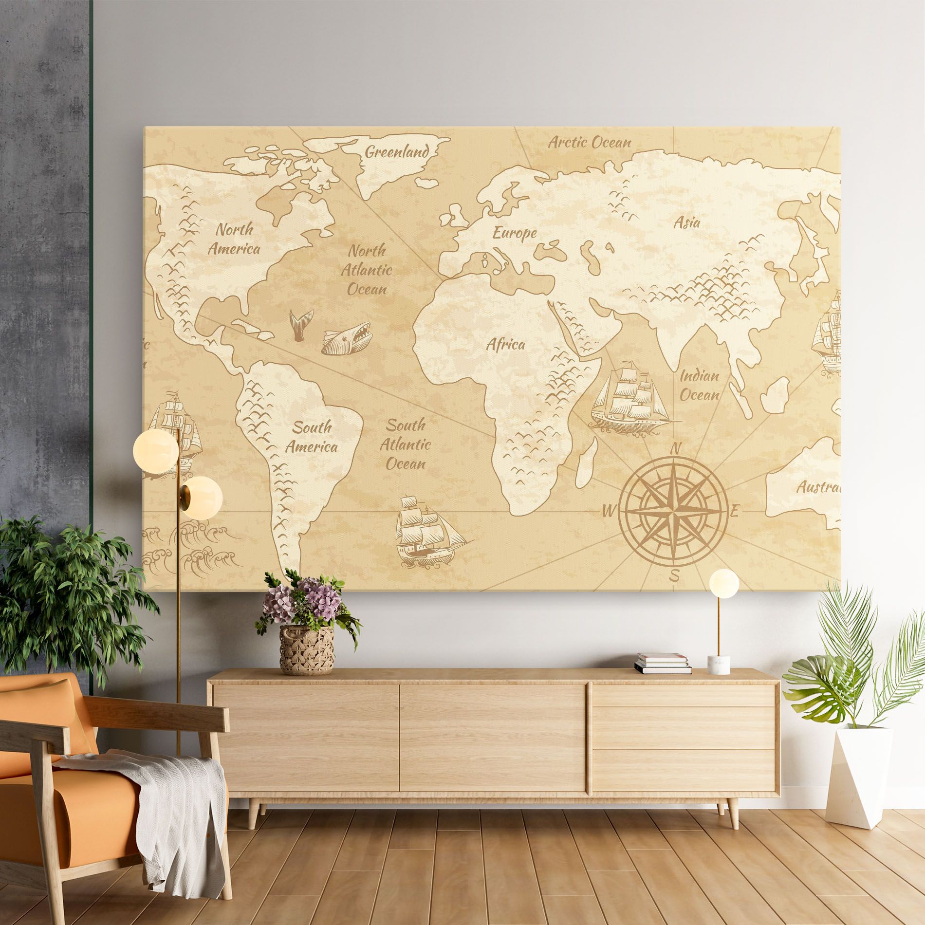 Old Continents Map mockup 9