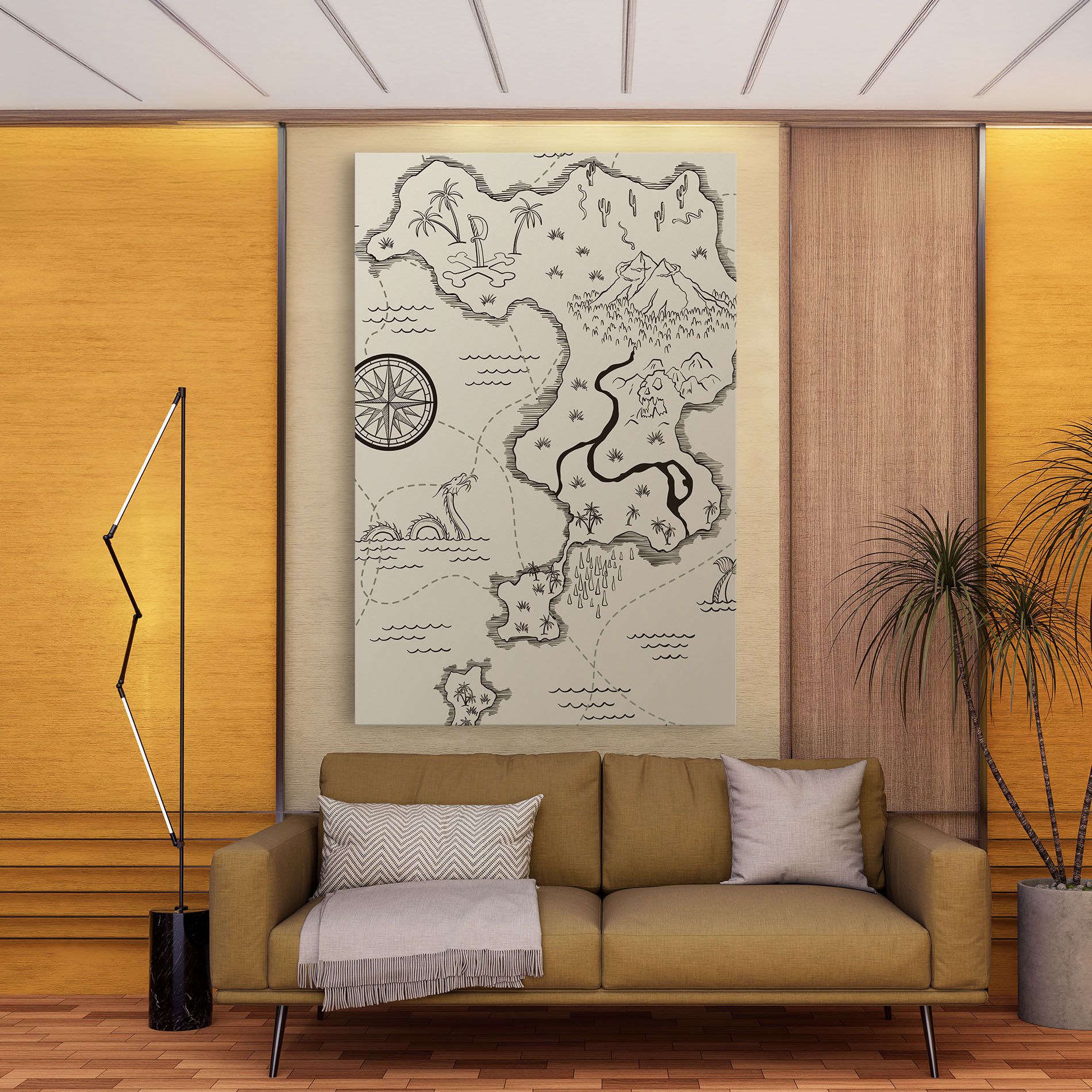 Cream Island Map mockup 9