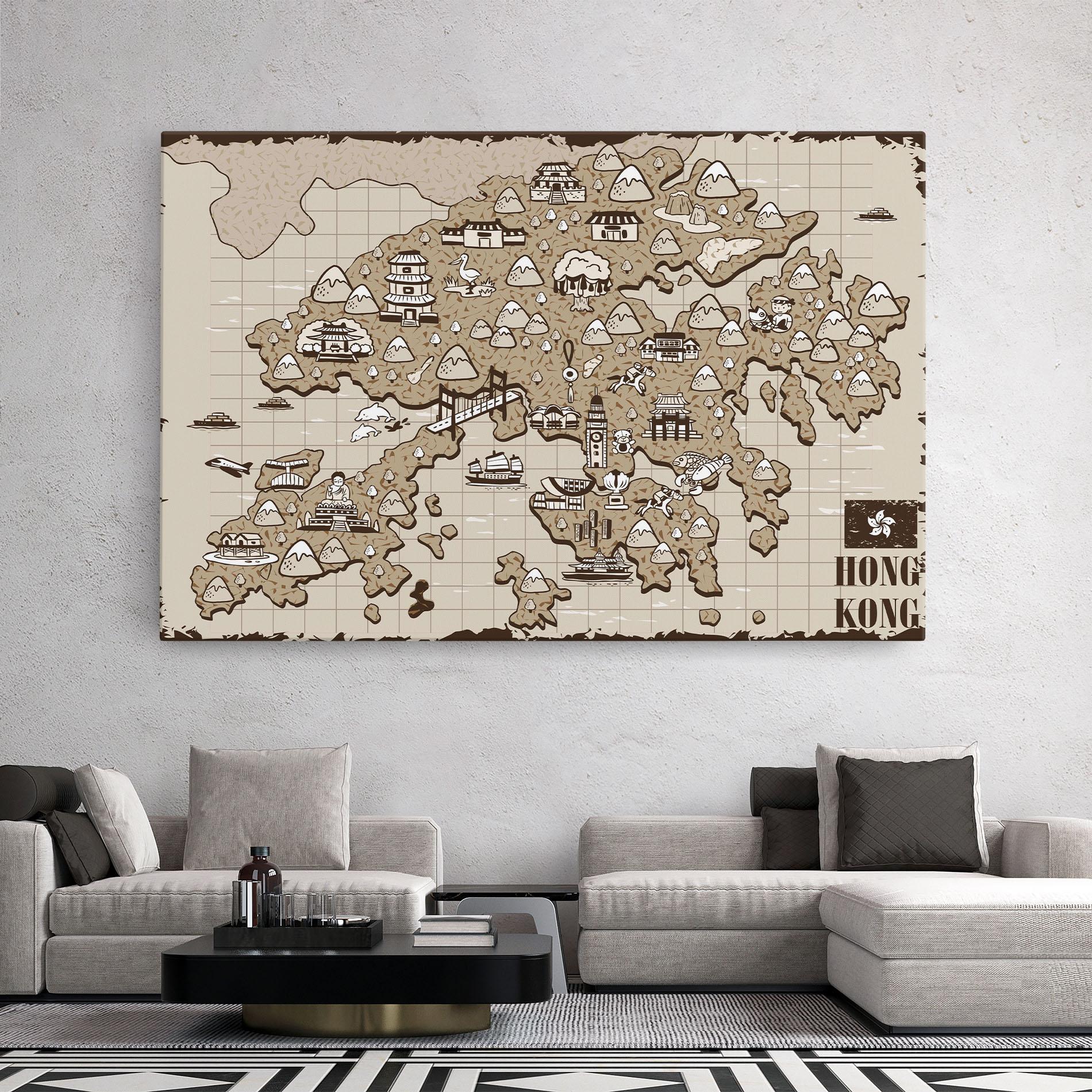 Vászonkép Hong Kong mockup 2