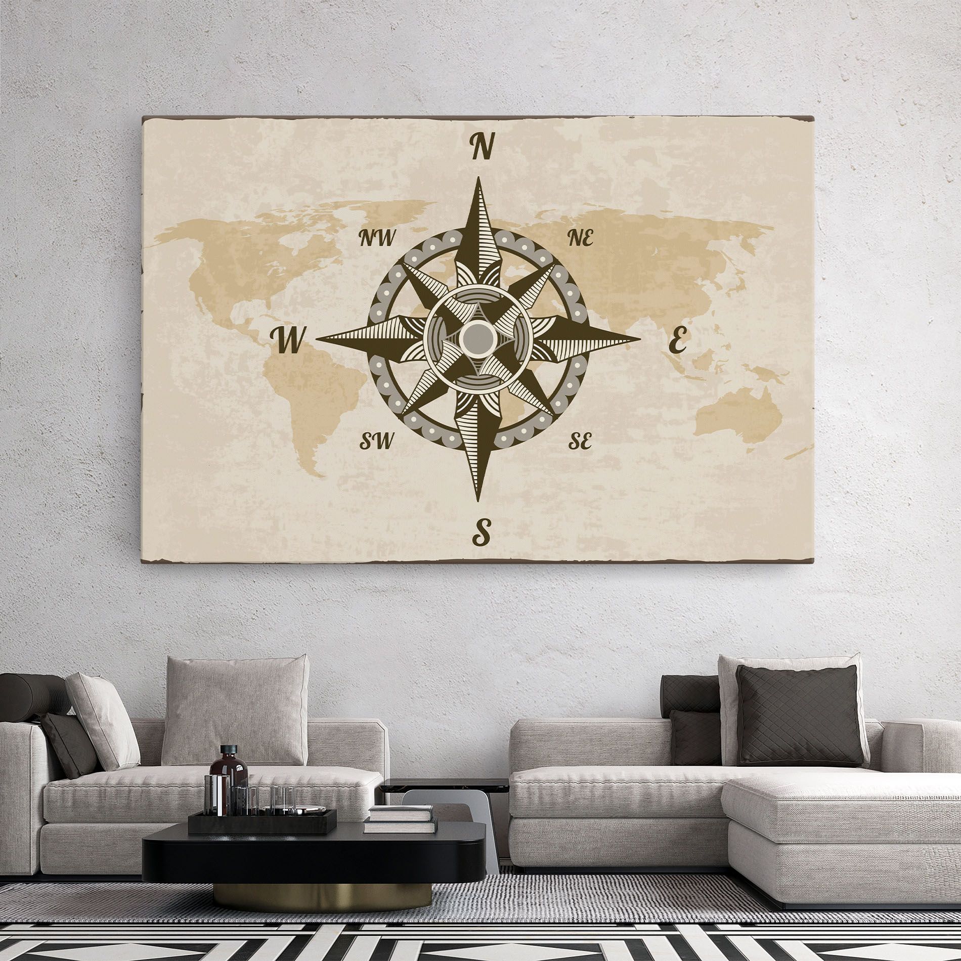 Nautical Compass mockup 2
