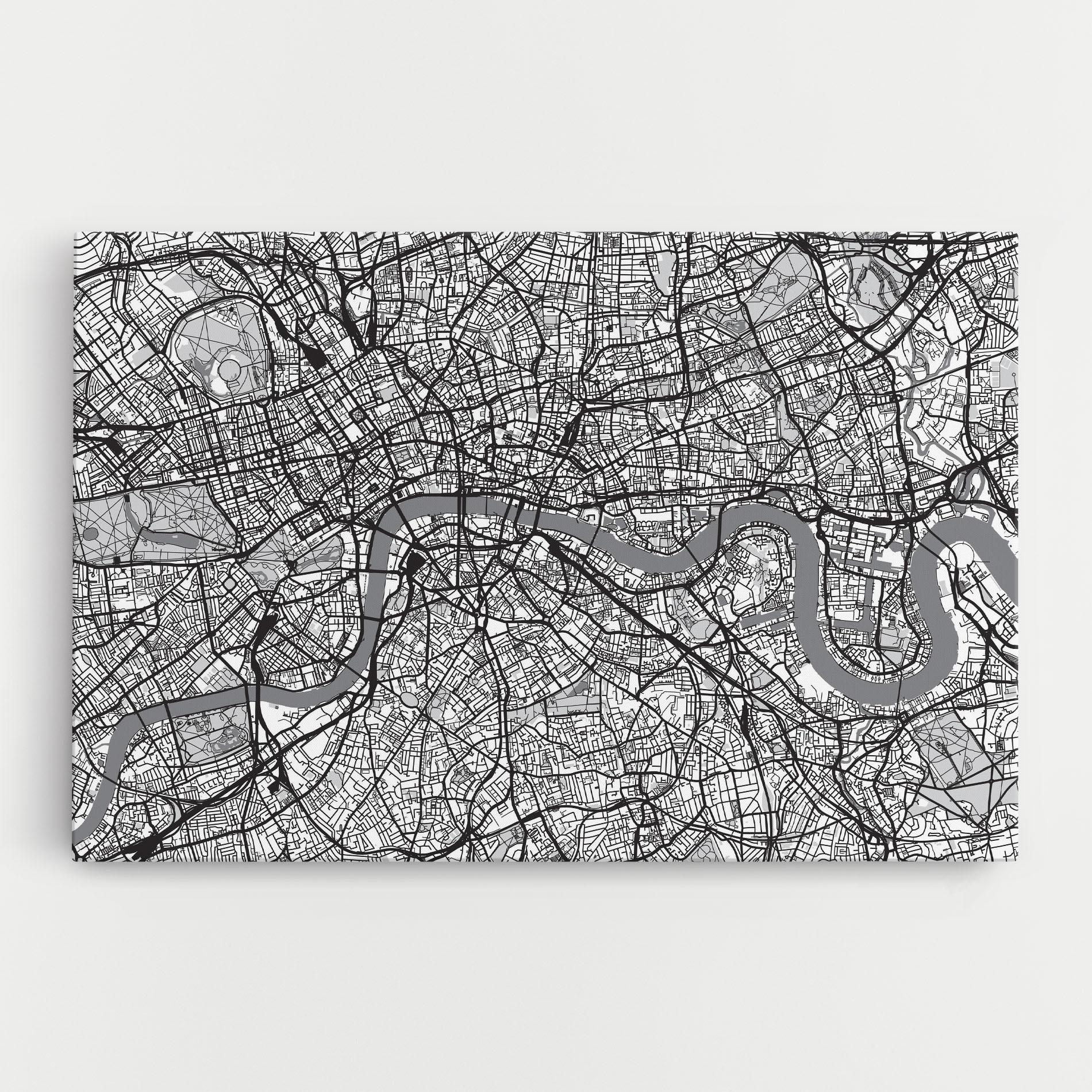 Vászonkép City Map mockup 0