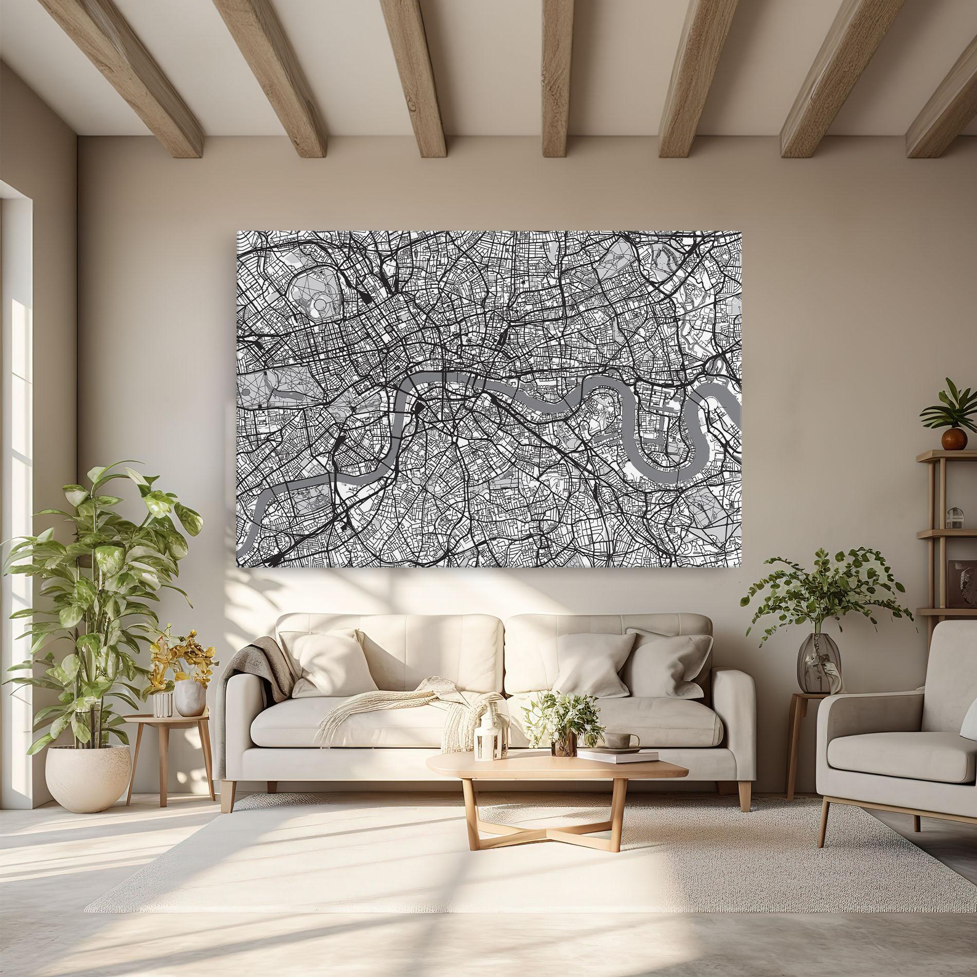 Vászonkép City Map mockup 6