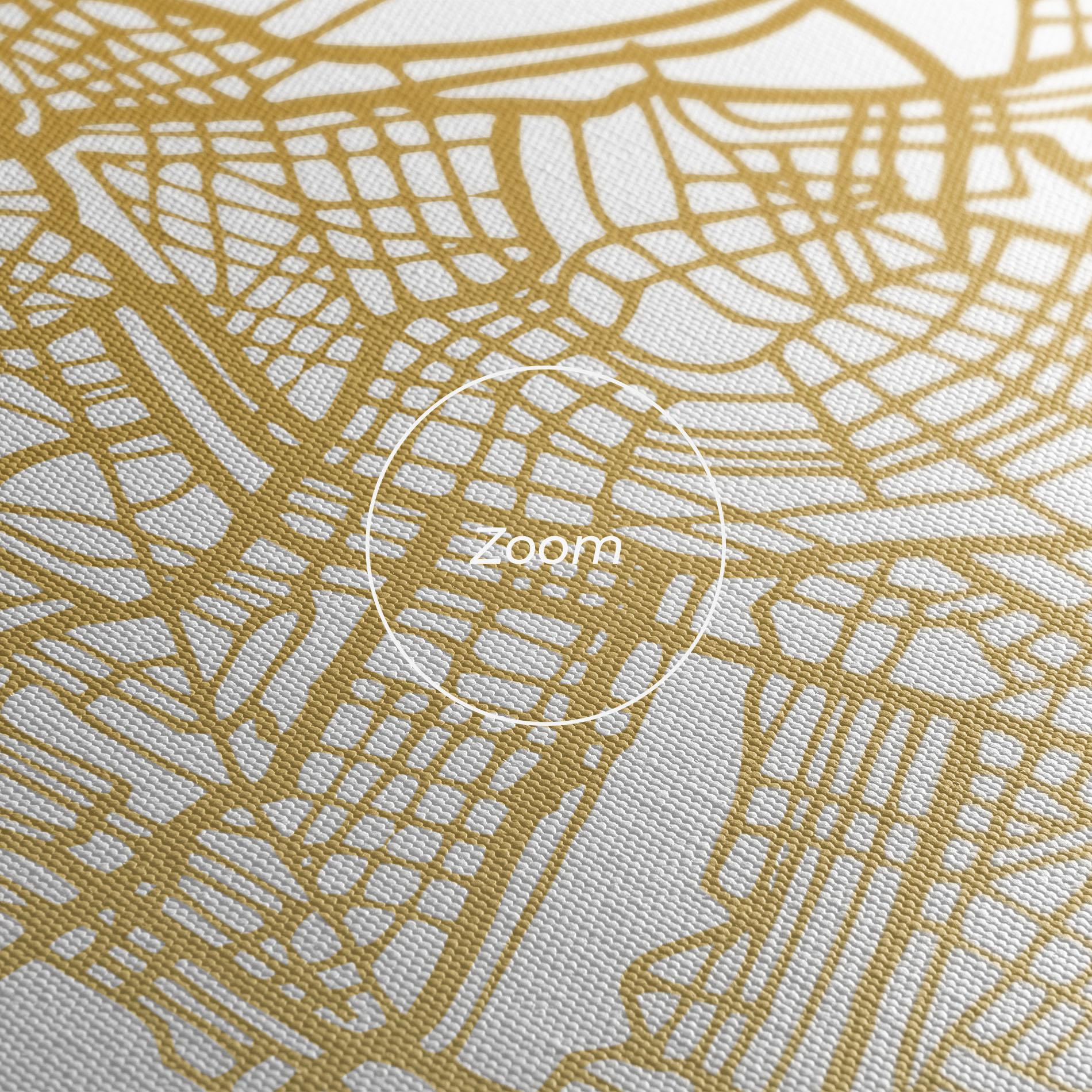 Vászonkép Amsterdam Gold Map mockup 3