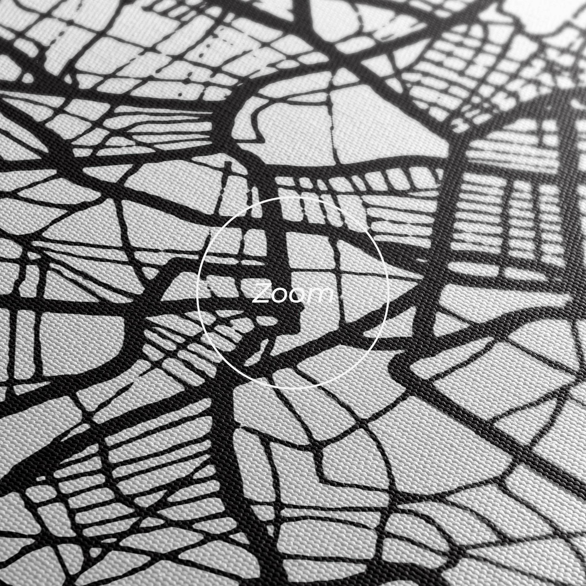 Vászonkép Caen Map mockup 3