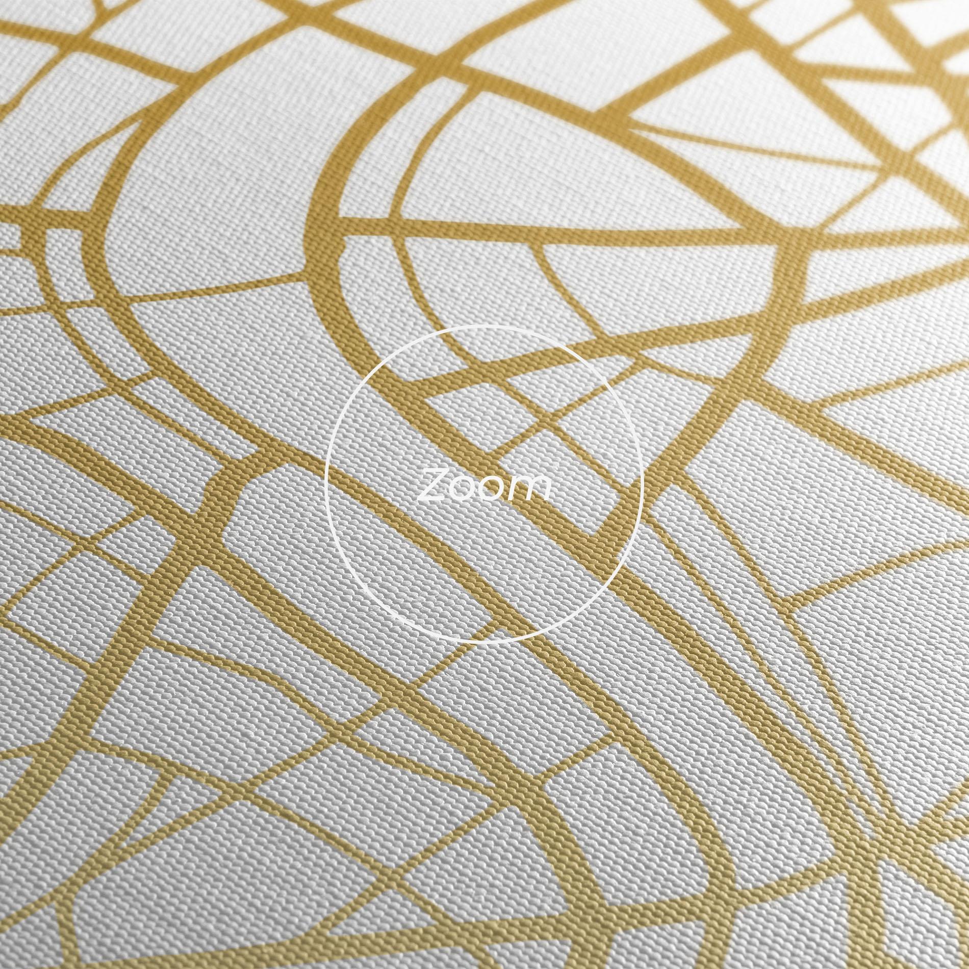 Vászonkép London Gold Map mockup 3